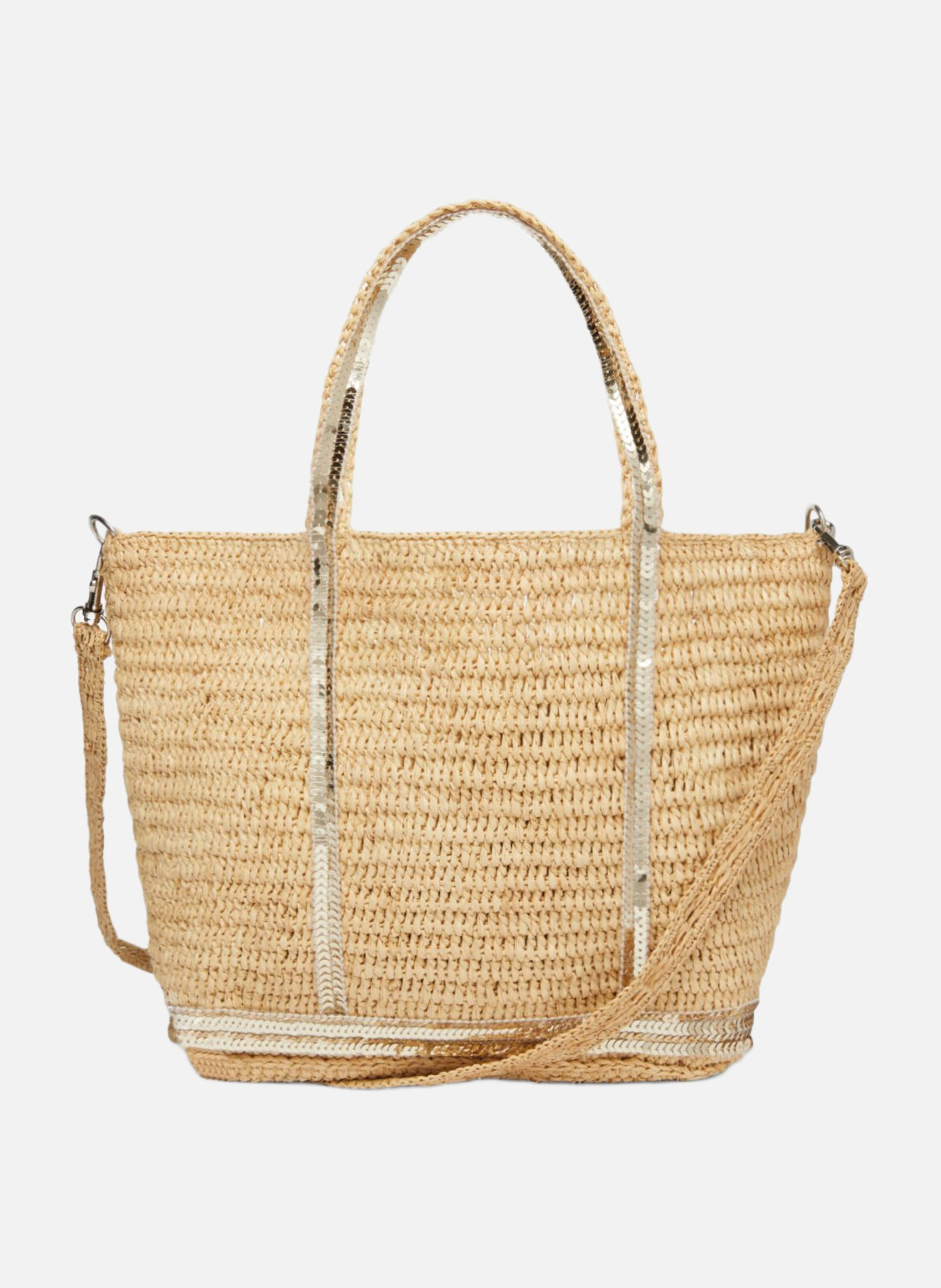 Cabas S En Raphia et Sequins Or VANESSA BRUNO Doré