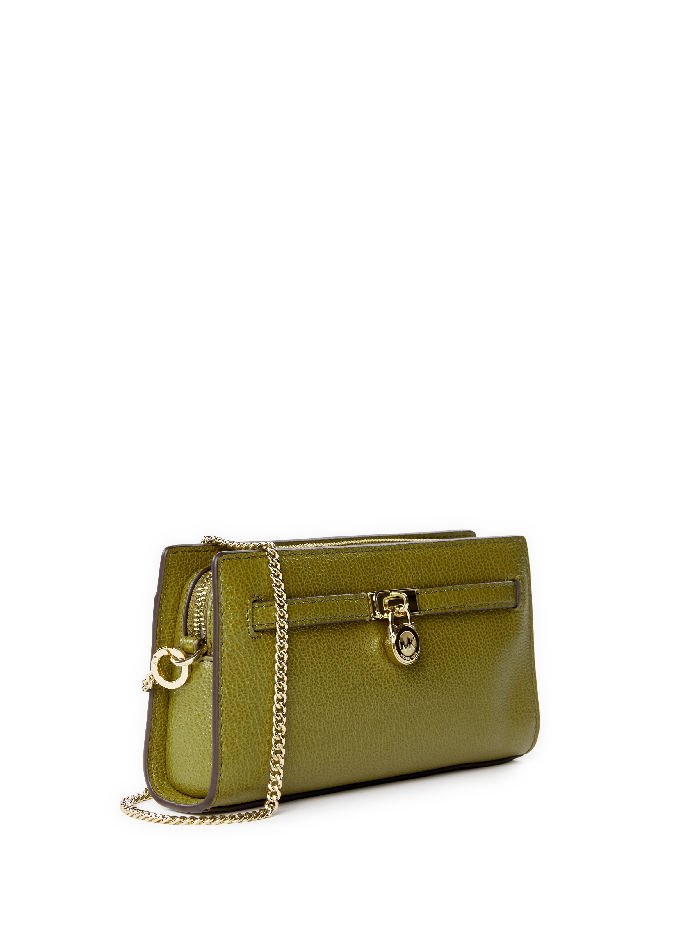 Cowhide leather Hamilton wallet MICHAEL KORS Green
