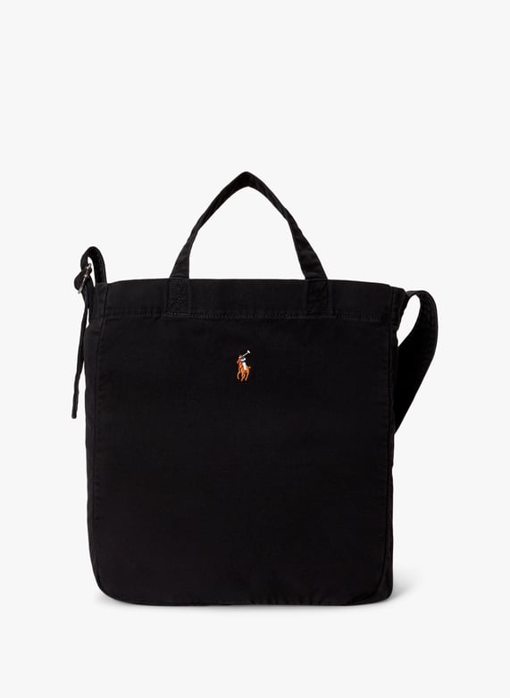 Sac fourre-tout en coton | Noir by POLO RALPH LAUREN Sac fourre-tout en coton Noir
