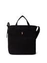 Sac fourre-tout en coton | Noir by POLO RALPH LAUREN POLO RALPH LAUREN Sac fourre-tout en coton | Noir