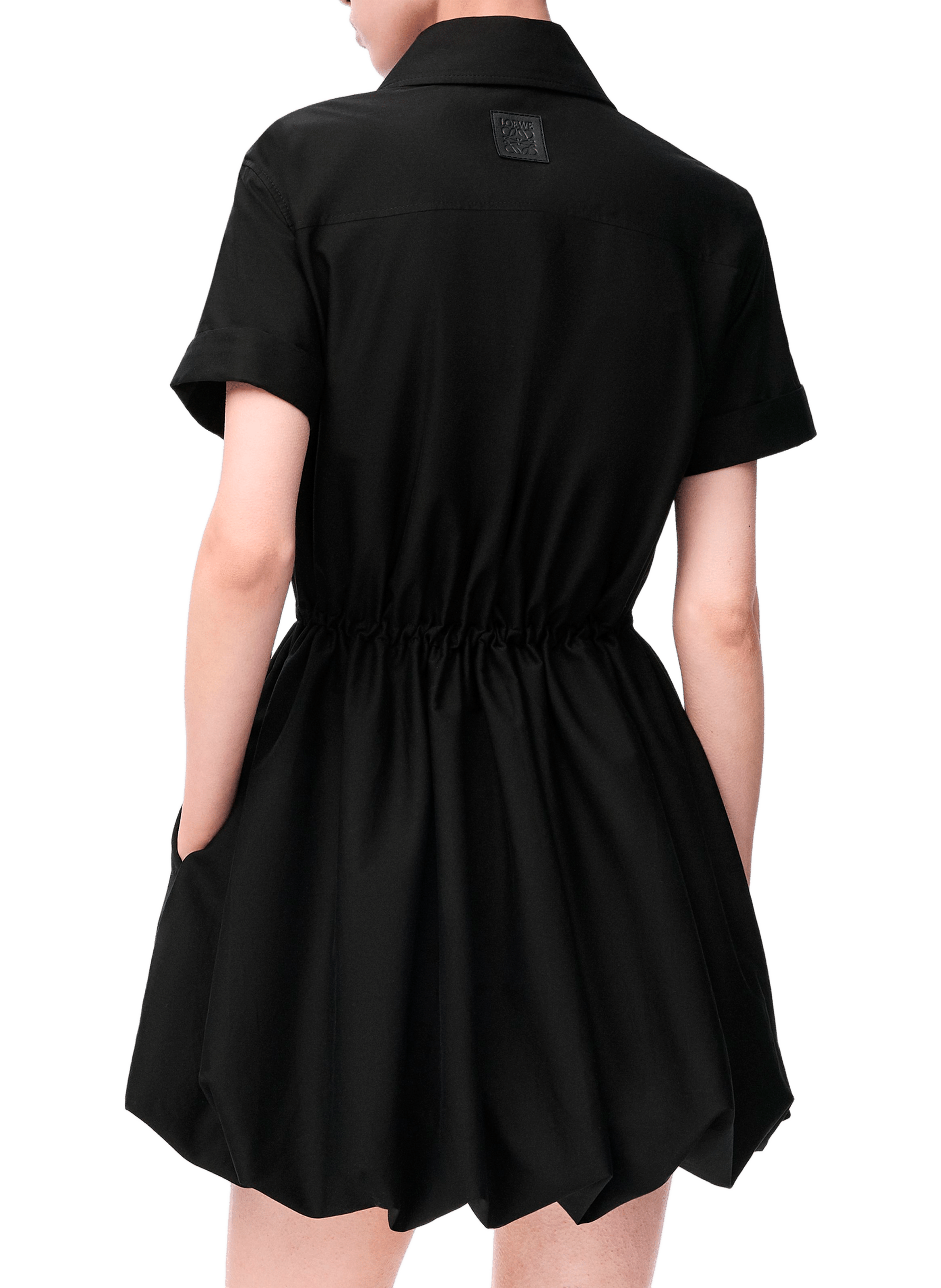Mini dress in cotton and silk LOEWE Black
