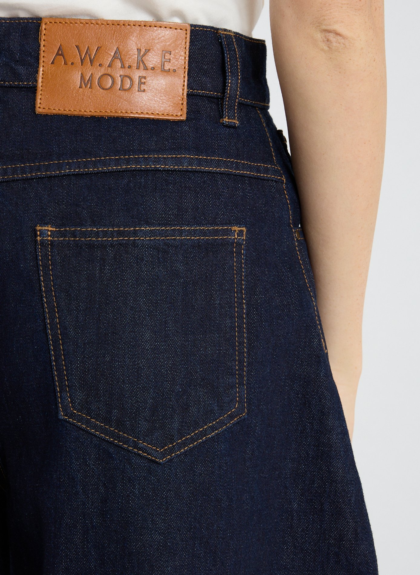 Jean oversize en coton A.W.A.K.E. MODE Bleu