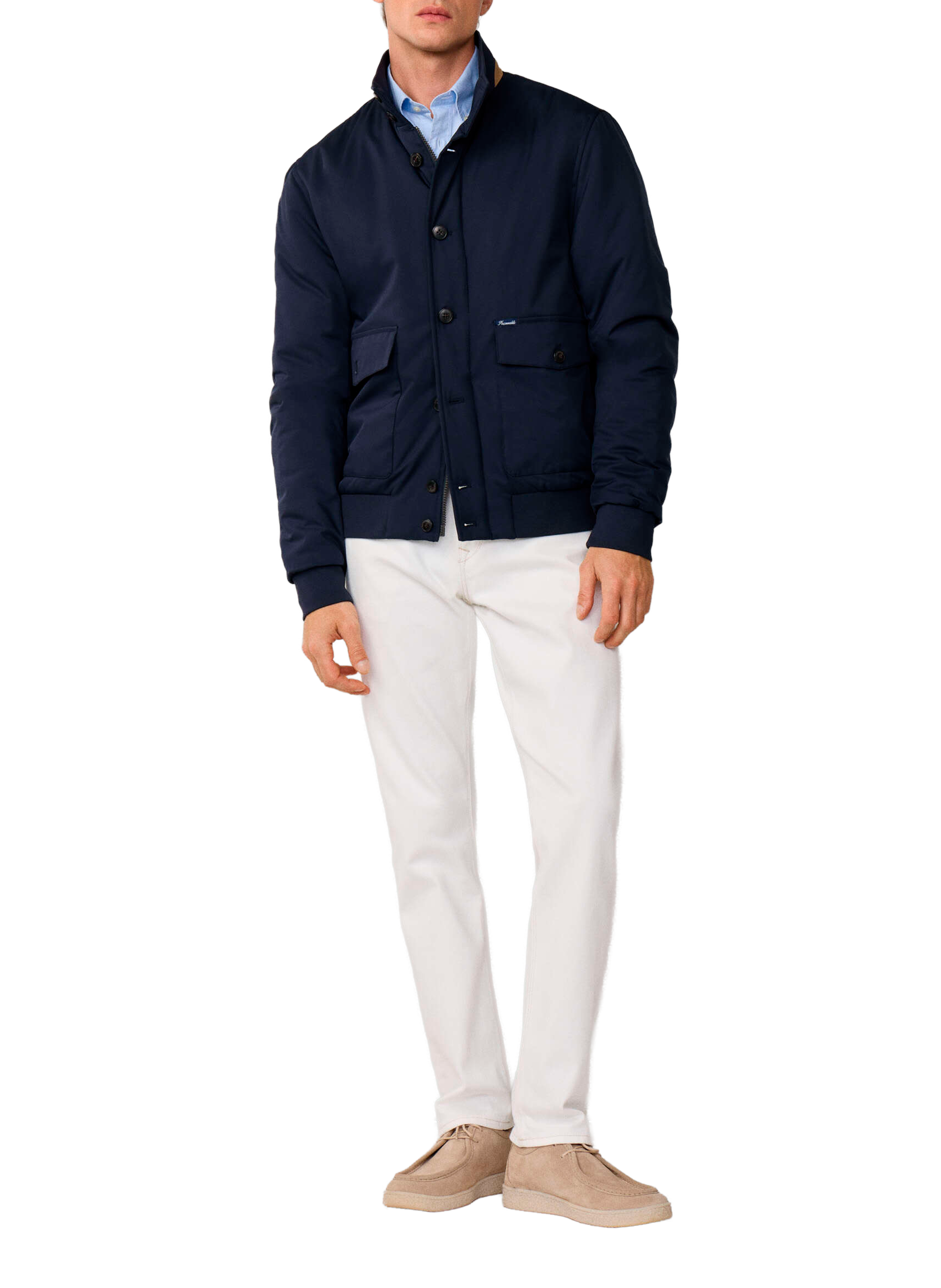 Blouson à col montant FACONNABLE Bleu