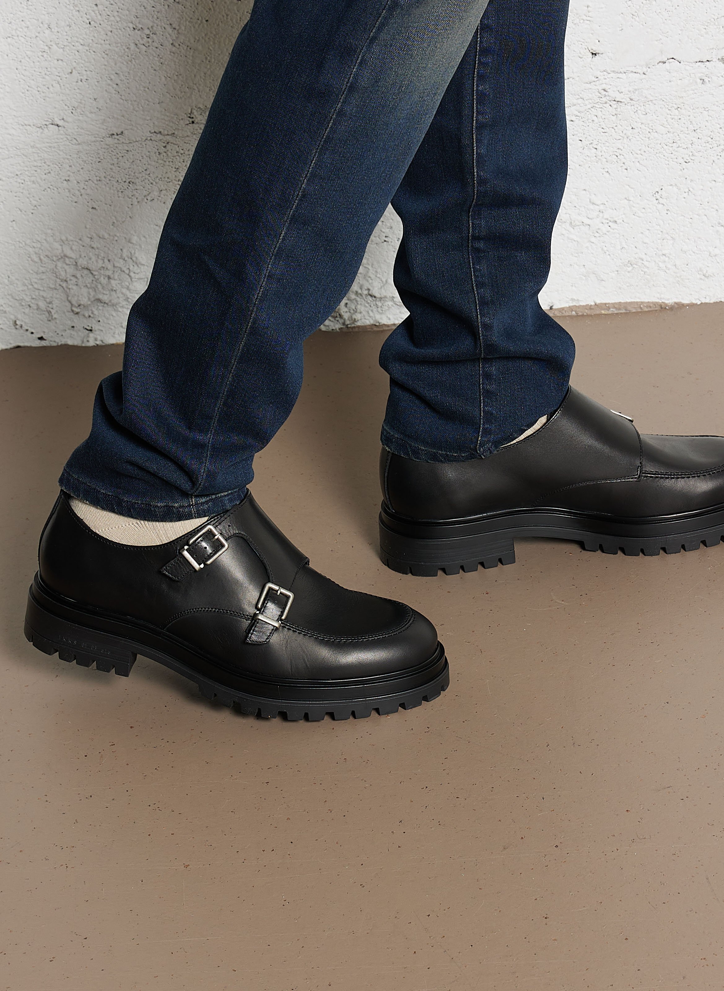 Derbies en cuir IKKS Noir