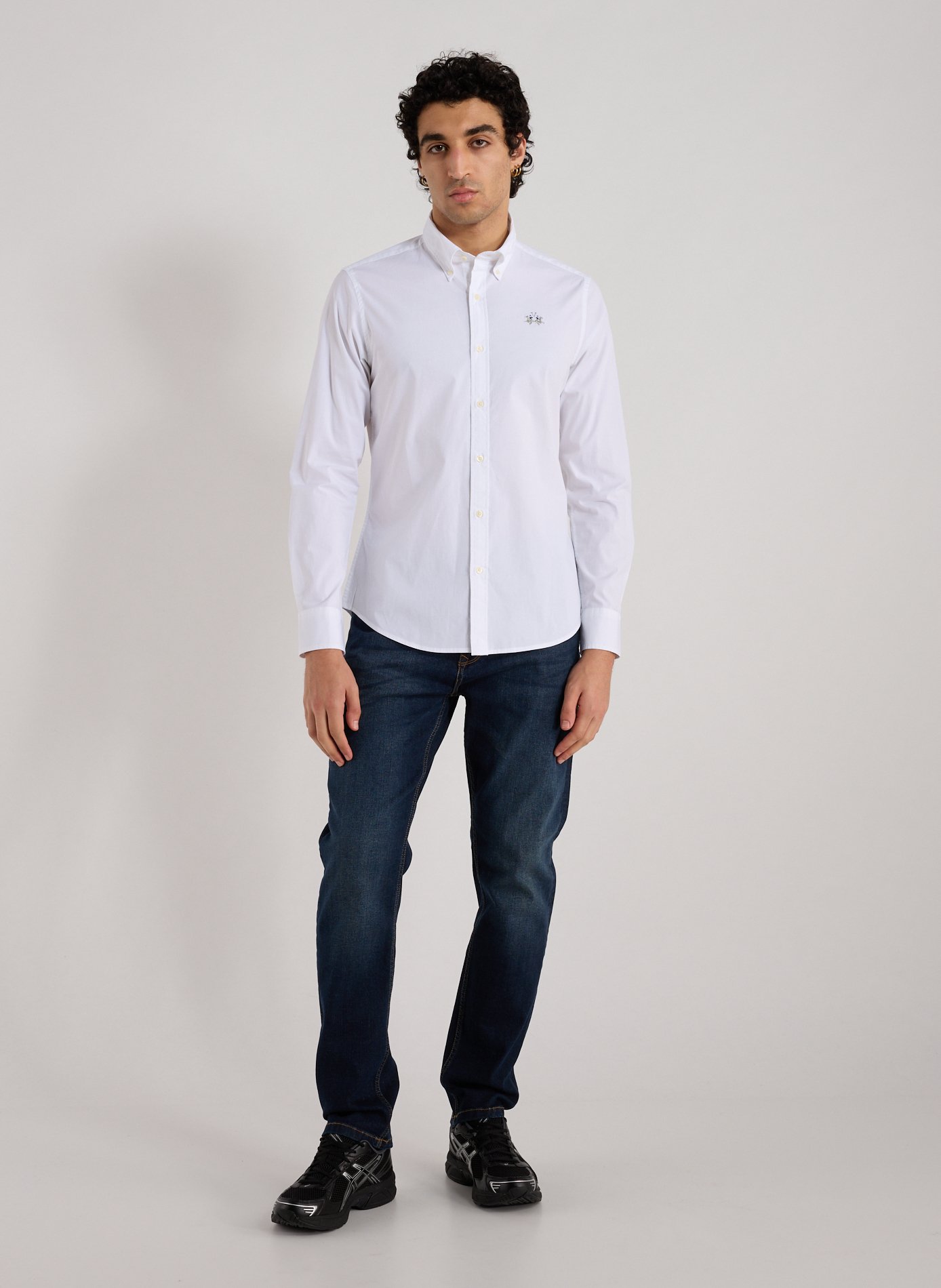 Chemise en coton slim LA MARTINA Blanc