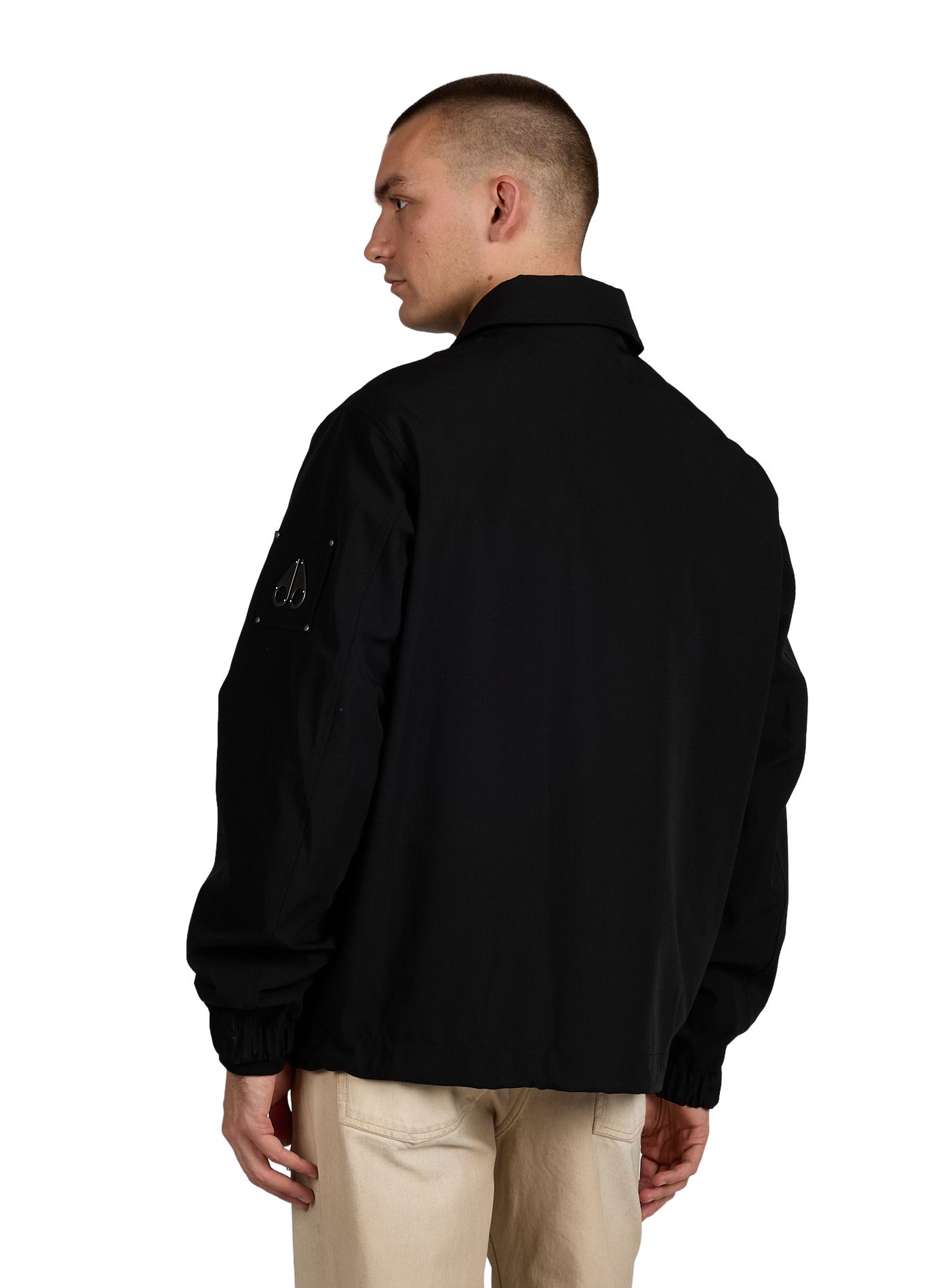 Straight parka with classic collar and removable lining MOOSE KNUCKLES Black