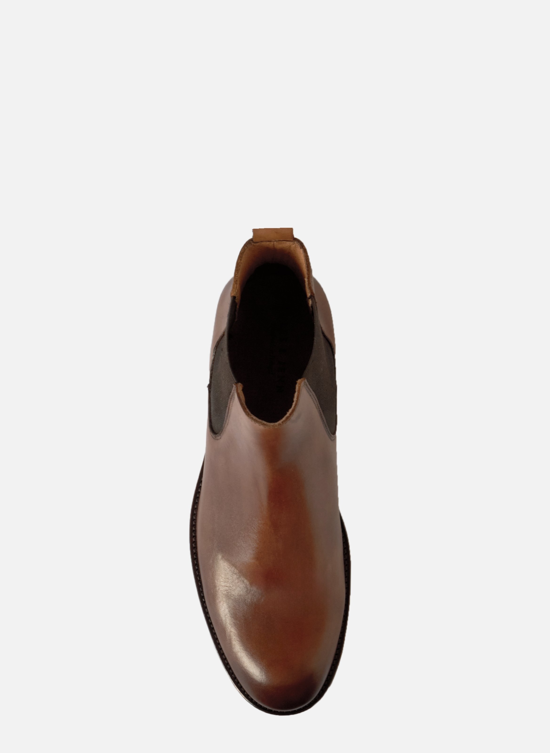 Chelsea boots martin cuir cognac JULES & JENN Marron