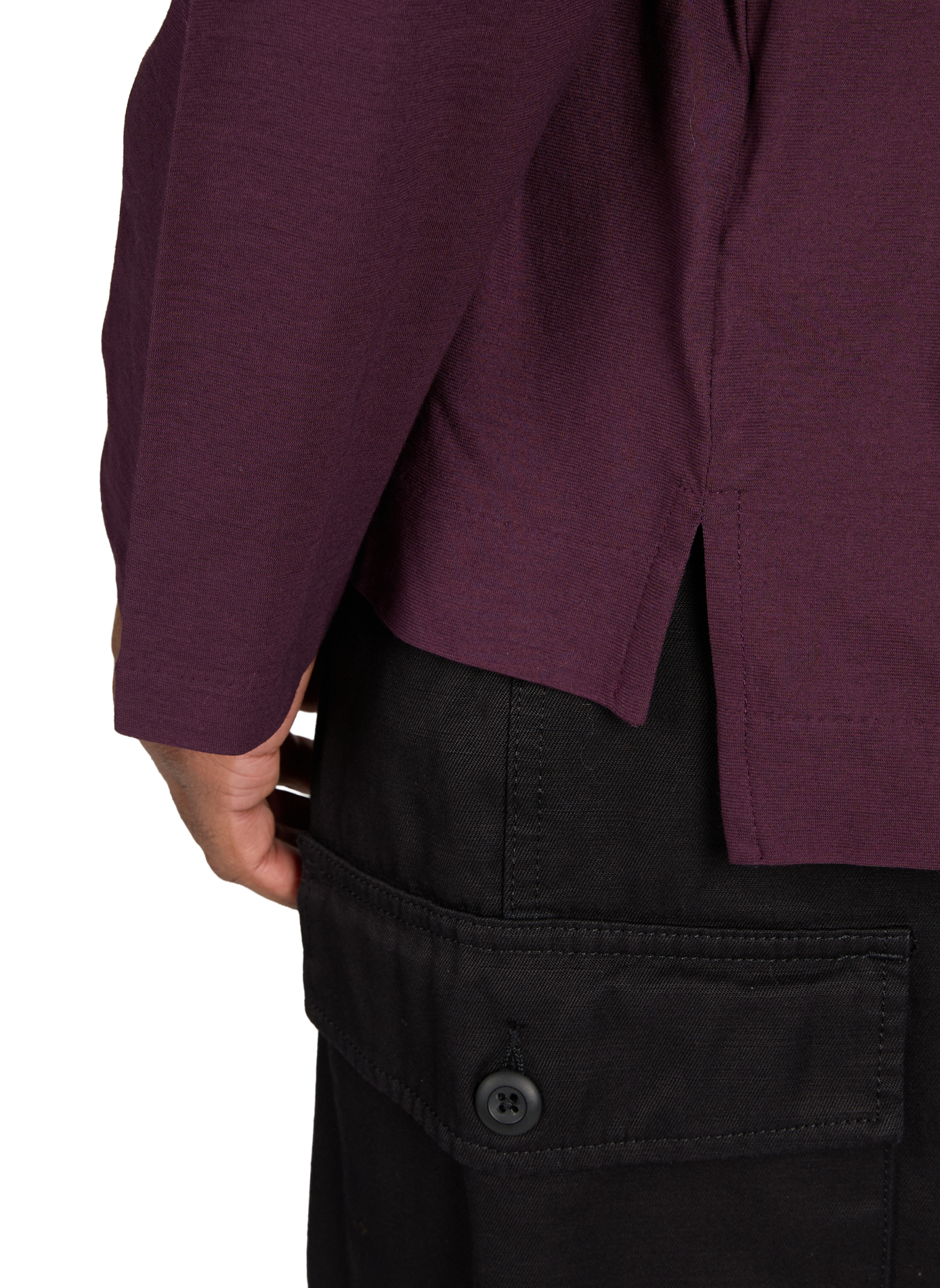 Solid color long-sleeve cotton t-shirt OUR LEGACY Purple