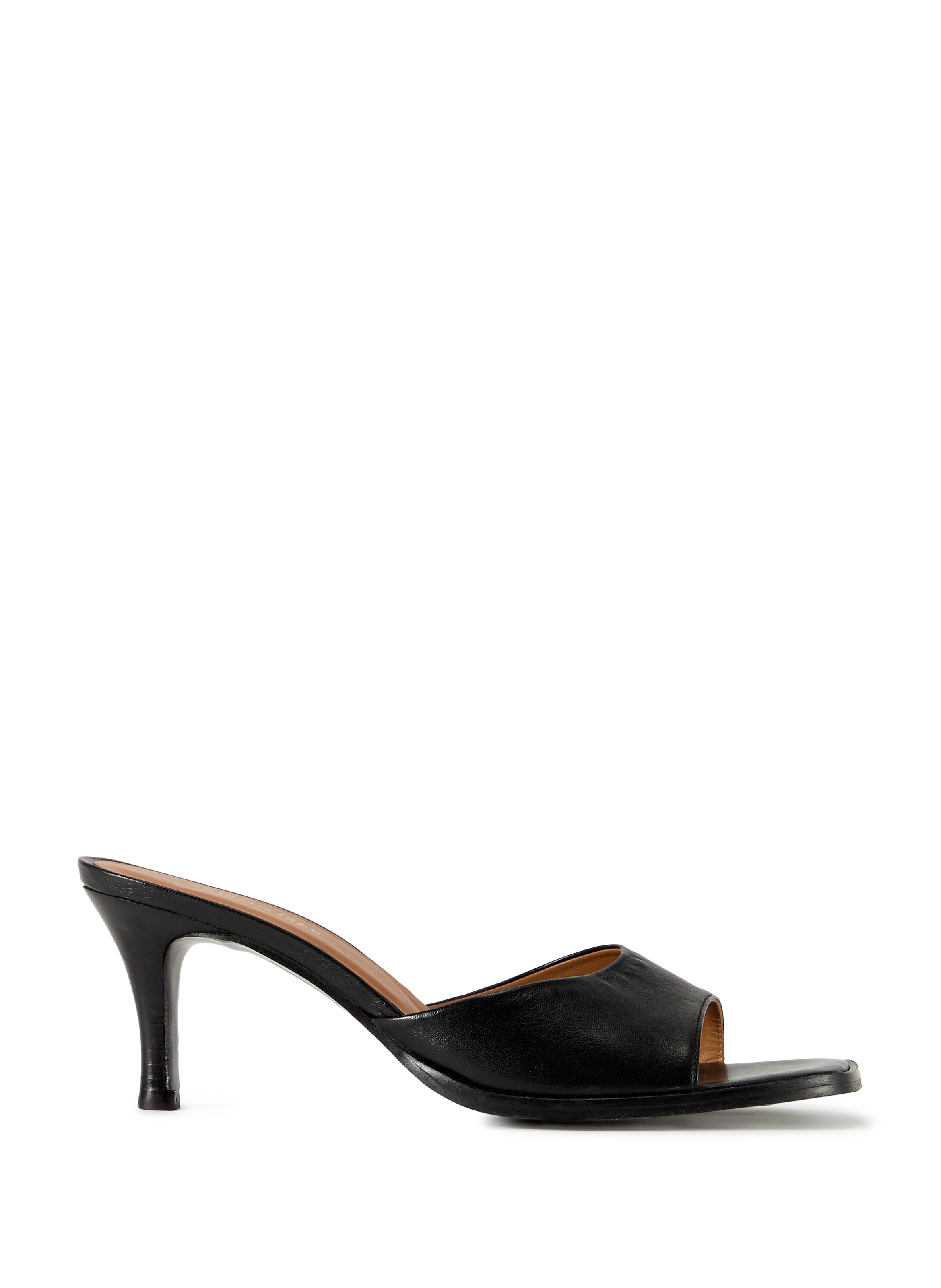 Mules Frisson en cuir SAISON 1865 Noir