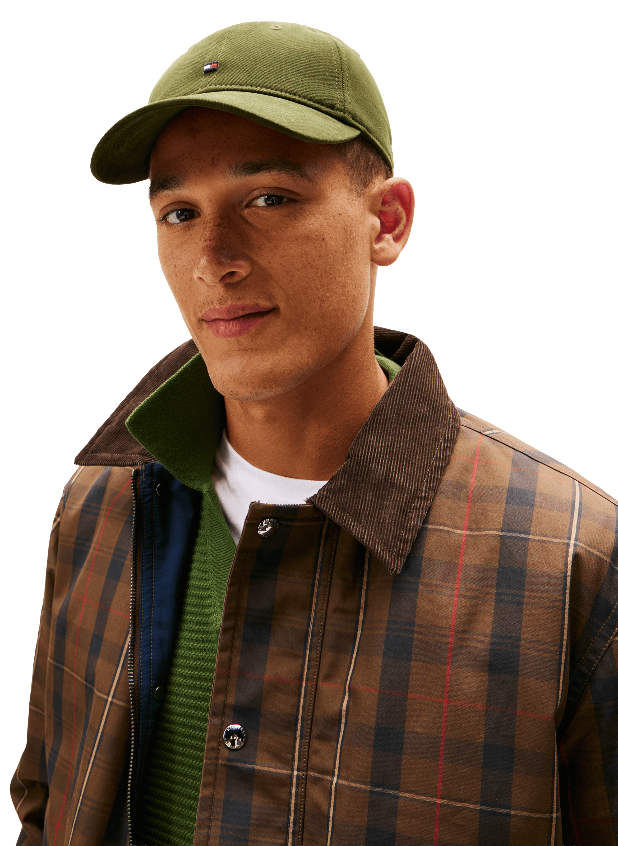 Cotton cap TOMMY HILFIGER Khaki