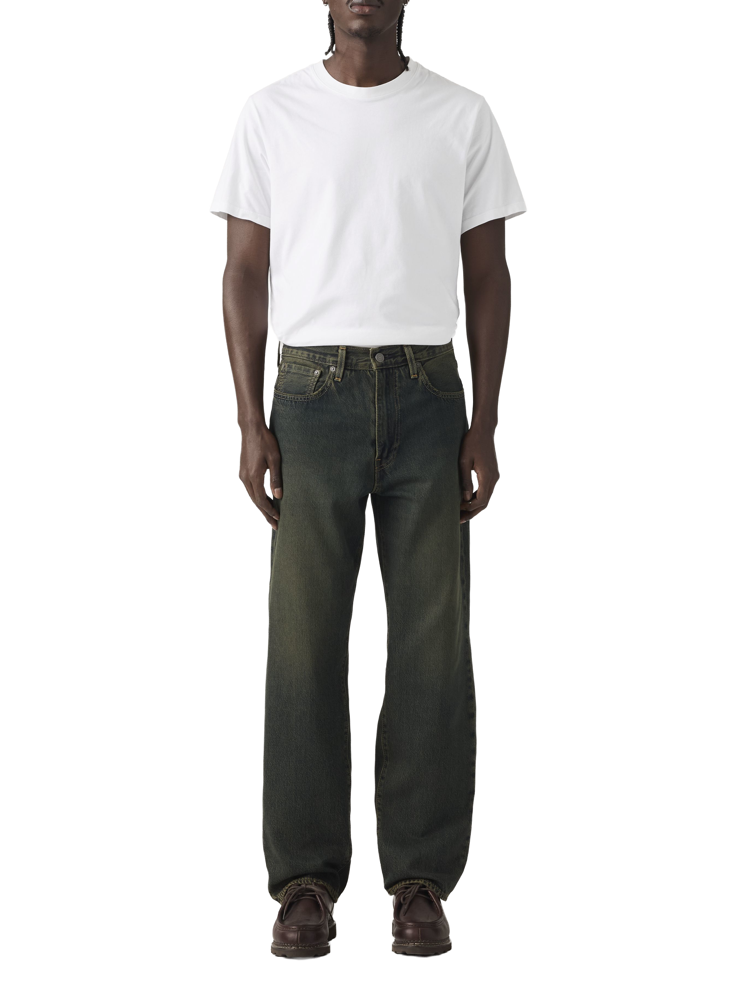 Straight Leg Jeans 568 in Cotton LEVI'S Blue