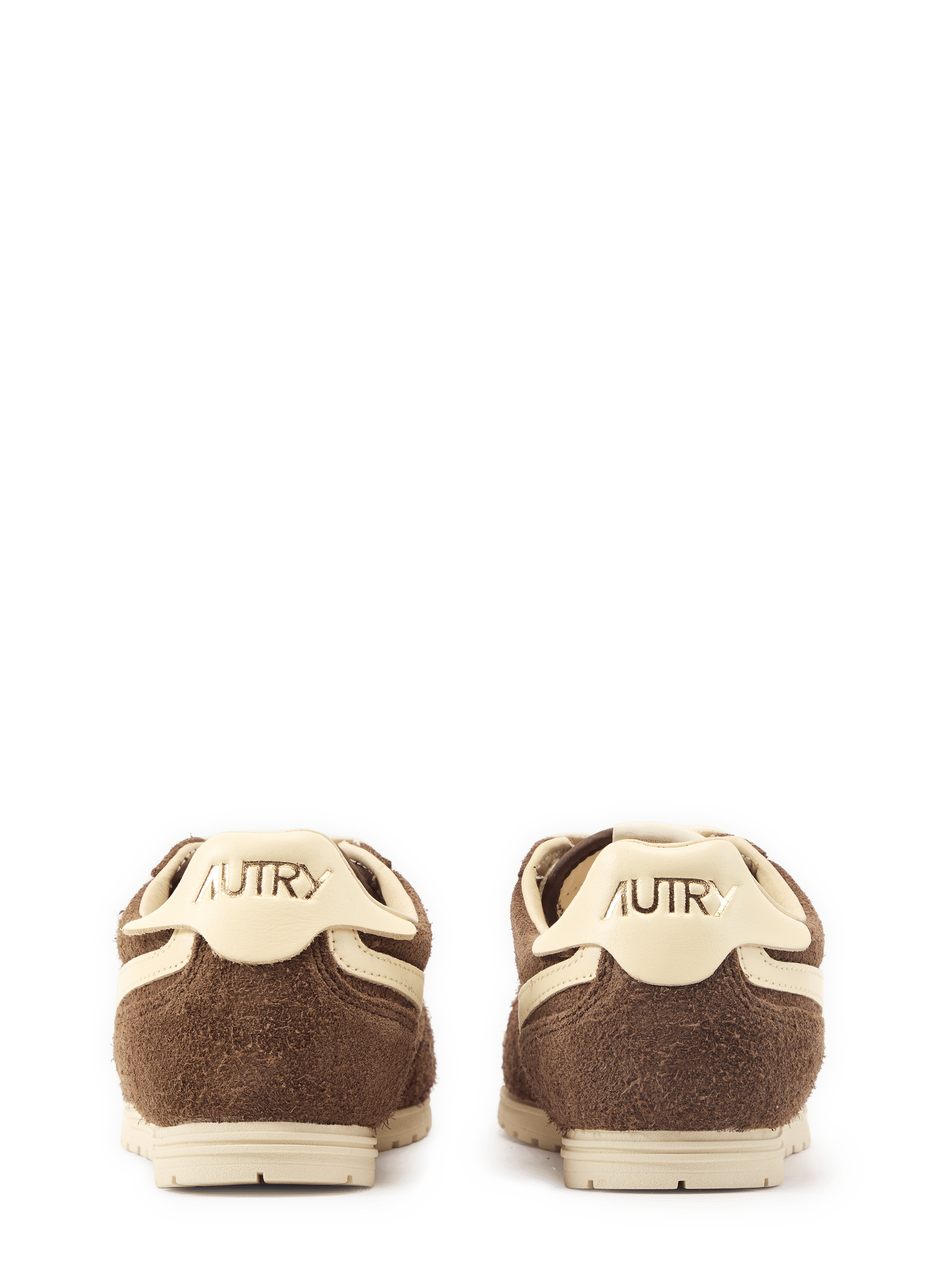 Low-top Windspin sneakers in cow leather AUTRY Brown