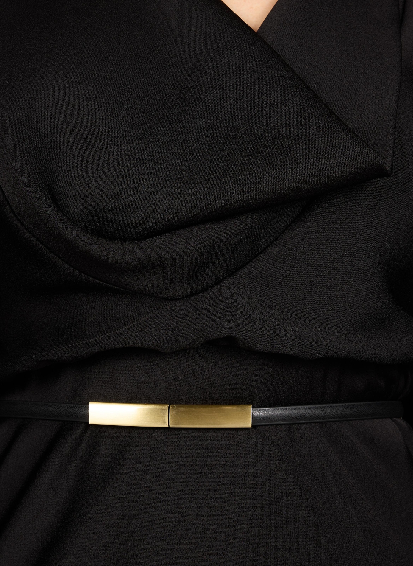 Robe à manches longues avec ceinture MAX MARA STUDIO Noir