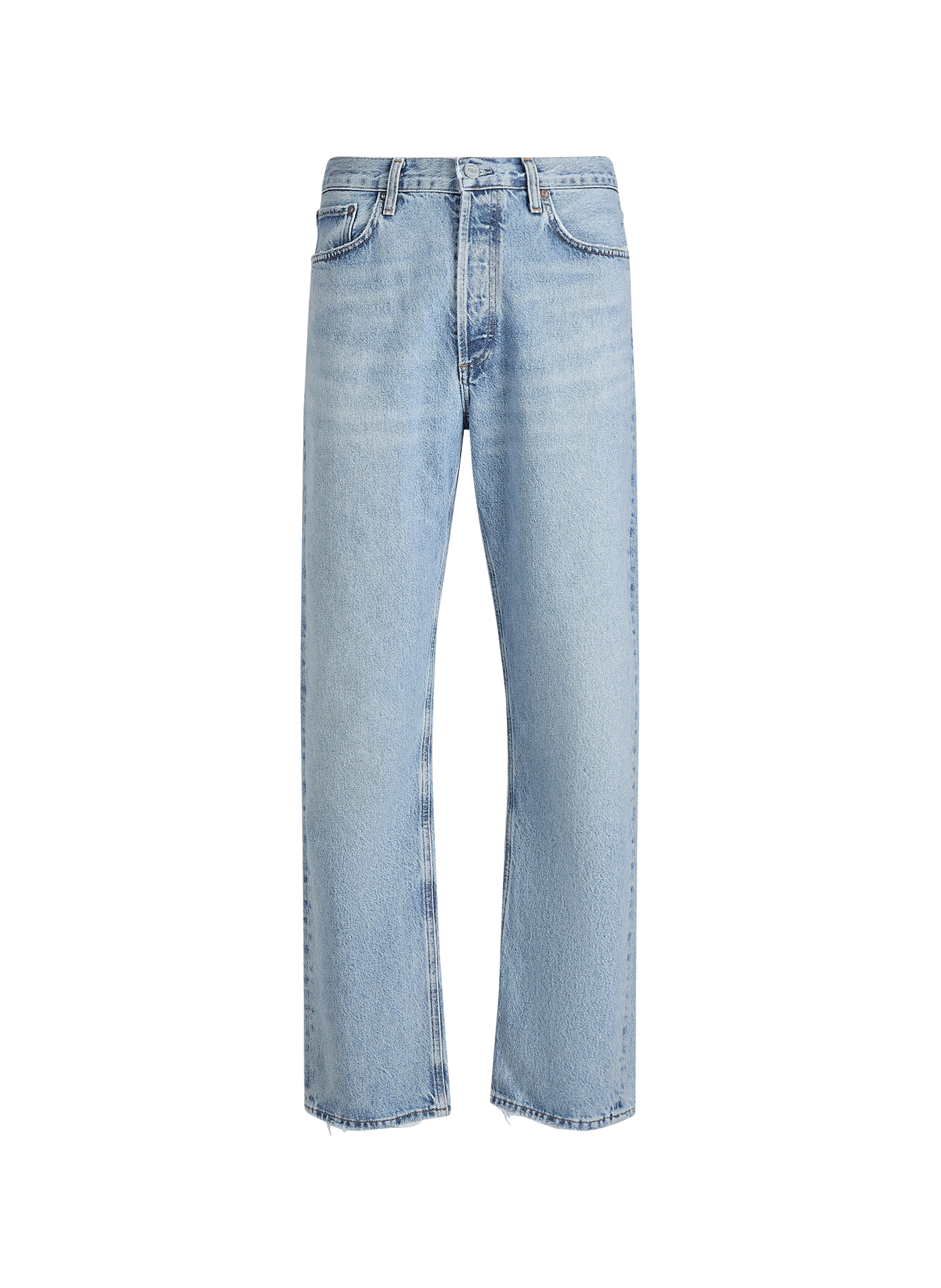 Straight cotton jeans AGOLDE Blue