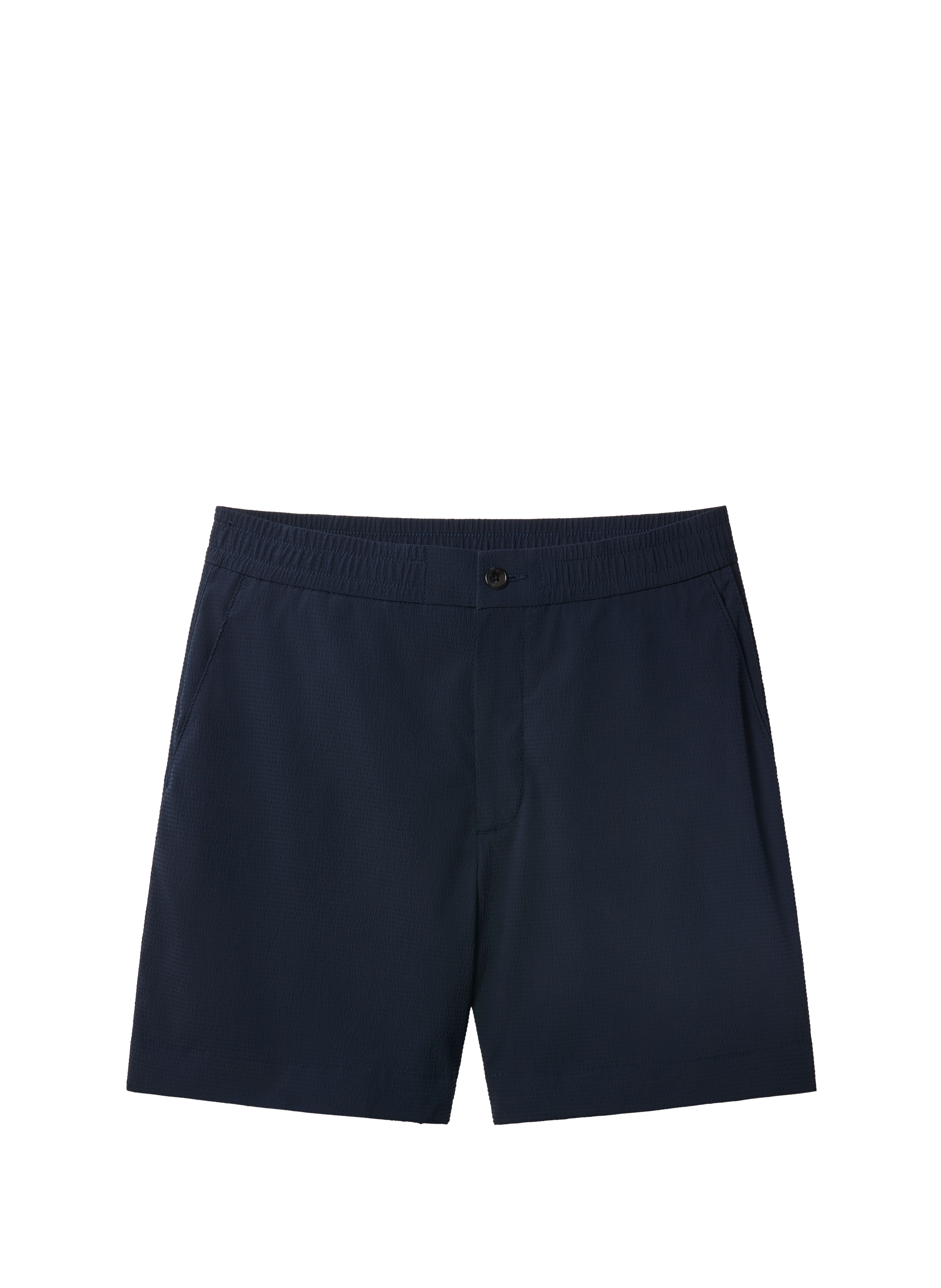 Short droit en tissu seersucker CALVIN KLEIN Bleu