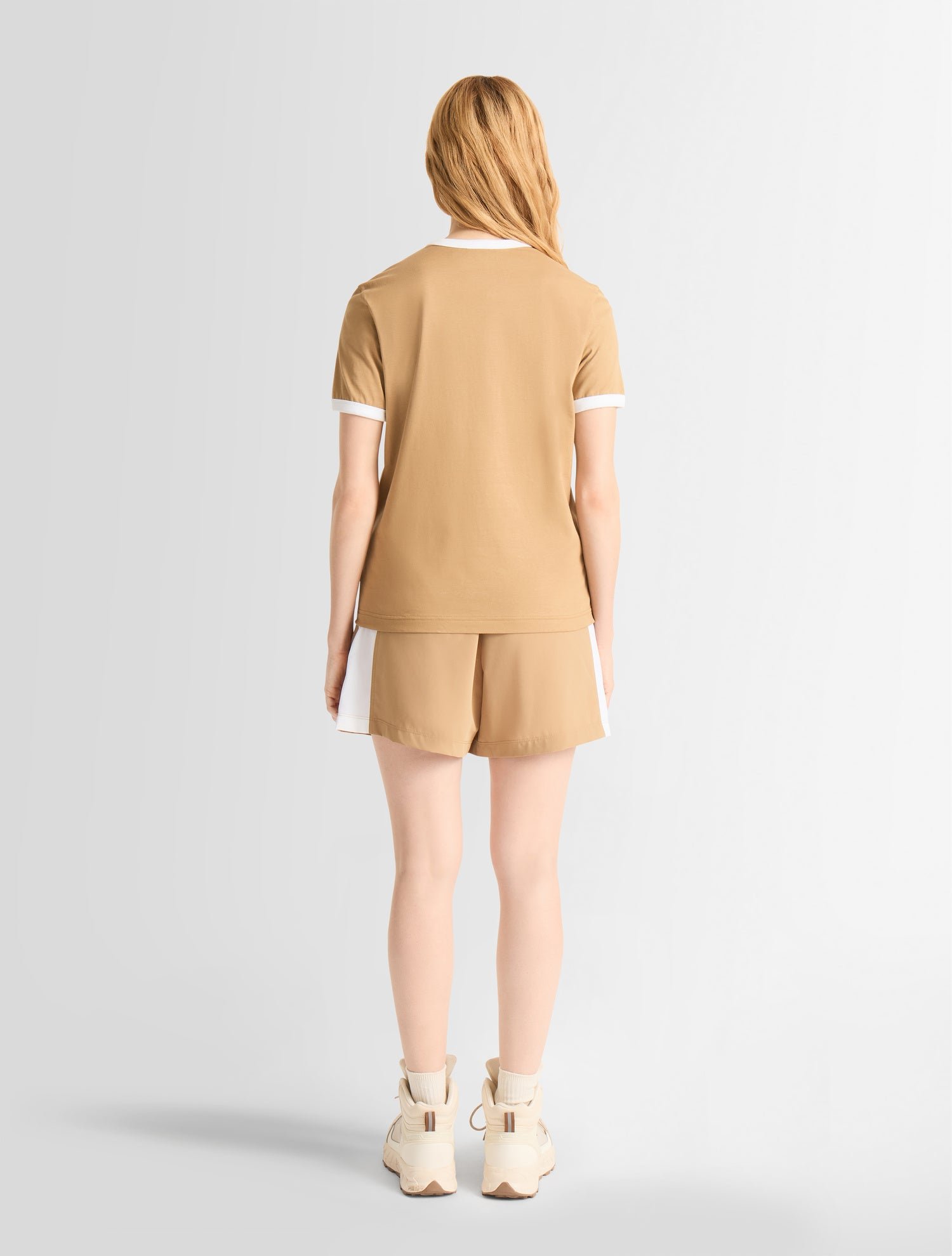 T-shirt tanixa col rond coupe regular FUSALP Marron