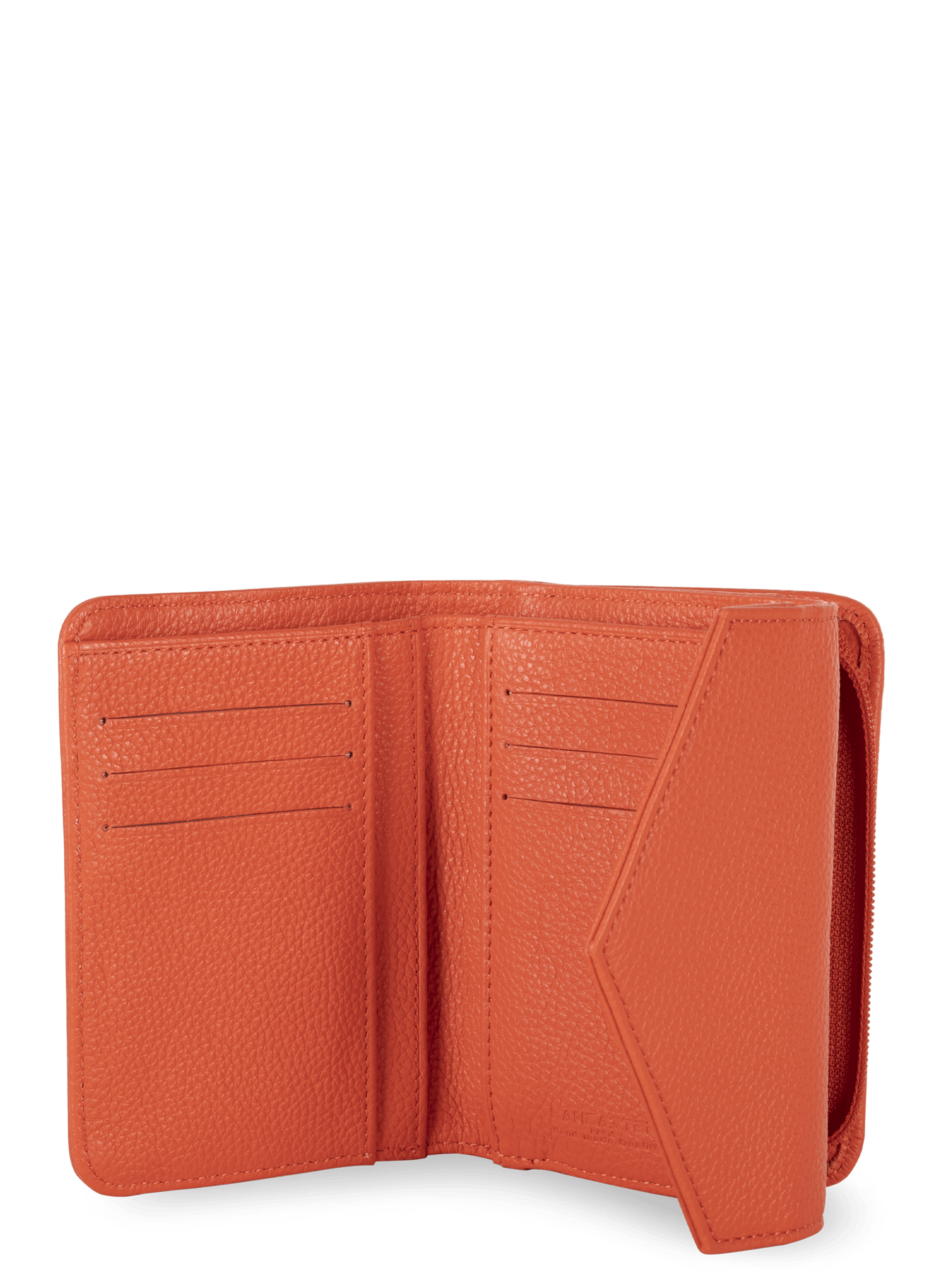 Back to back wallet - foulonné pm LANCASTER Orange