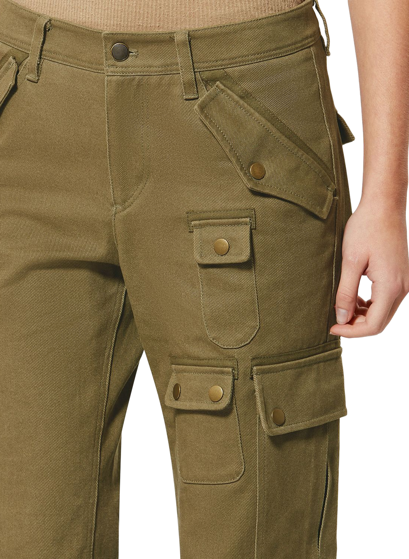 Josine short cargo pants in cotton ISABEL MARANT Khaki