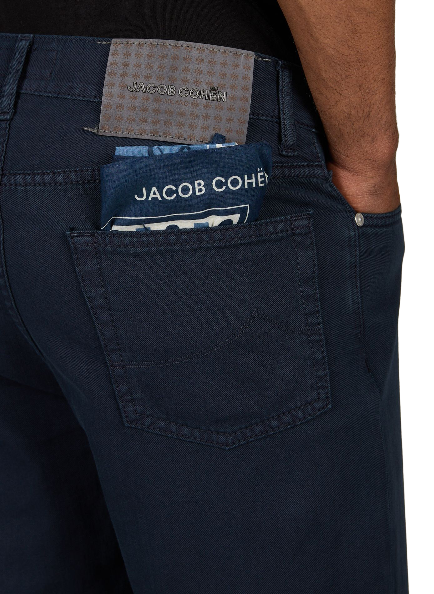 Jean regular en coton JACOB COHEN Bleu