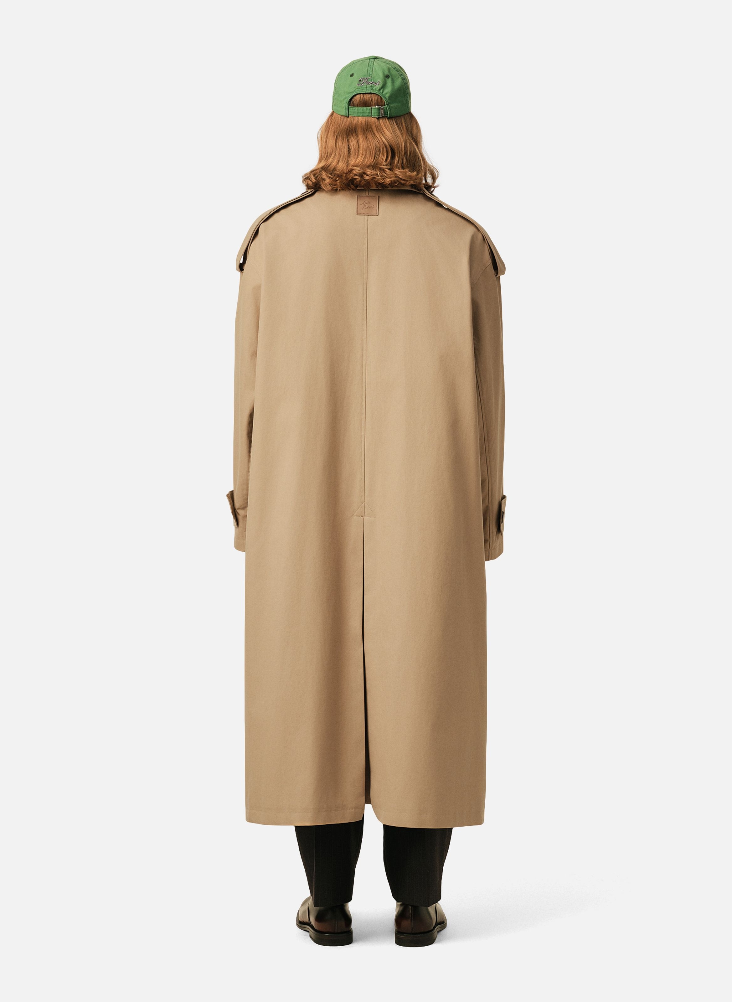 Trench coat unisexe en coton AMI PARIS Beige