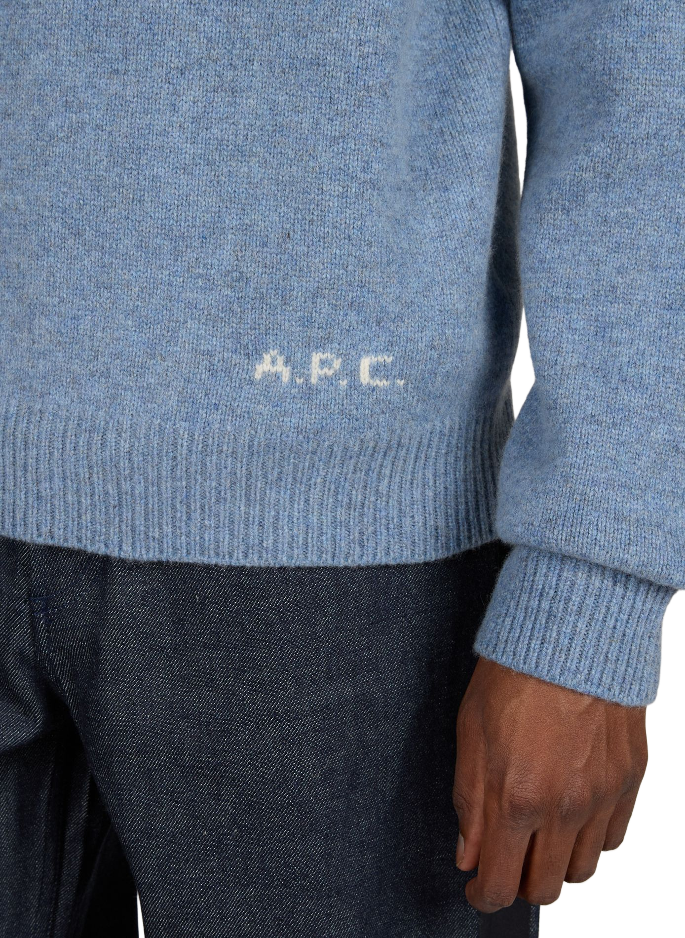 Straight wool jumper A.P.C. Blue