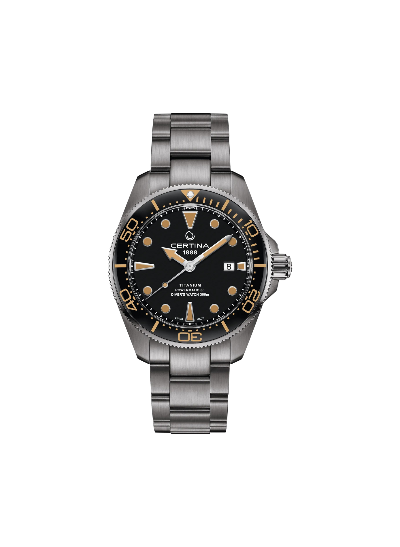 Montre automatique DS ACTION DIVER en titane CERTINA Noir