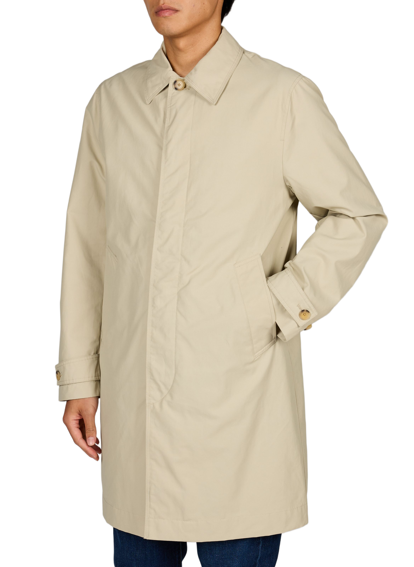 Classic cotton coat PAUL SMITH Brown