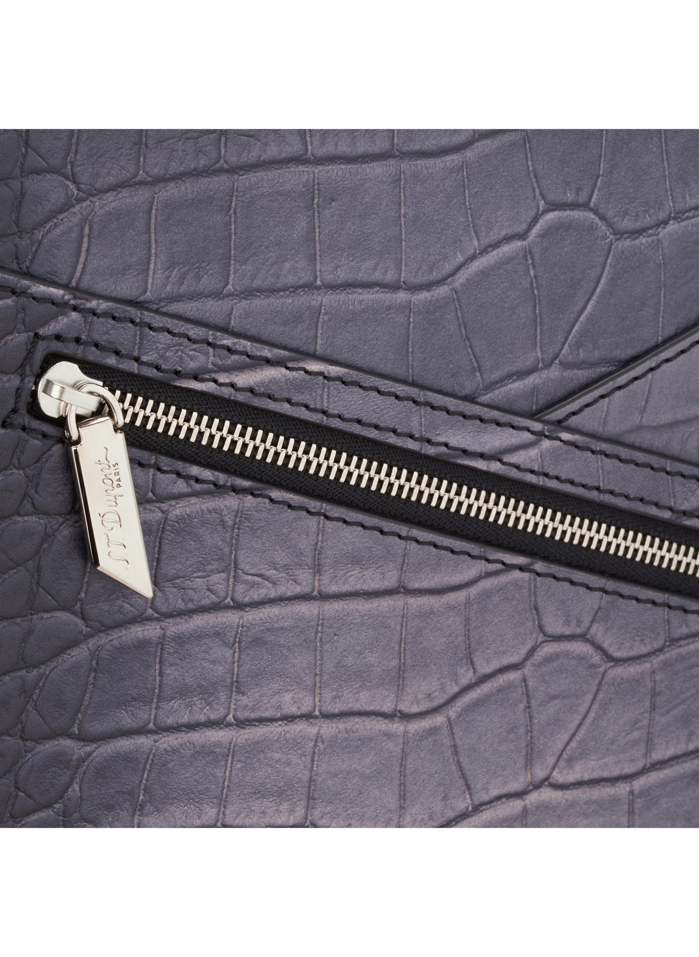 Atelier calfskin leather shoulder bag S.T. DUPONT Black