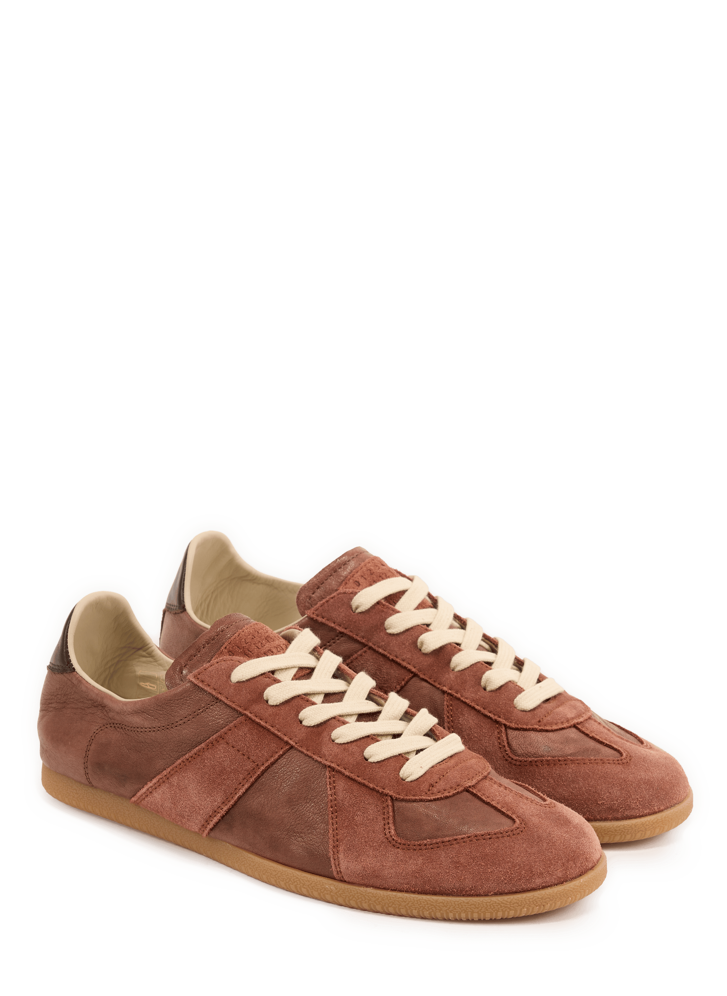 Low-top leather sneakers MAISON MARGIELA Brown