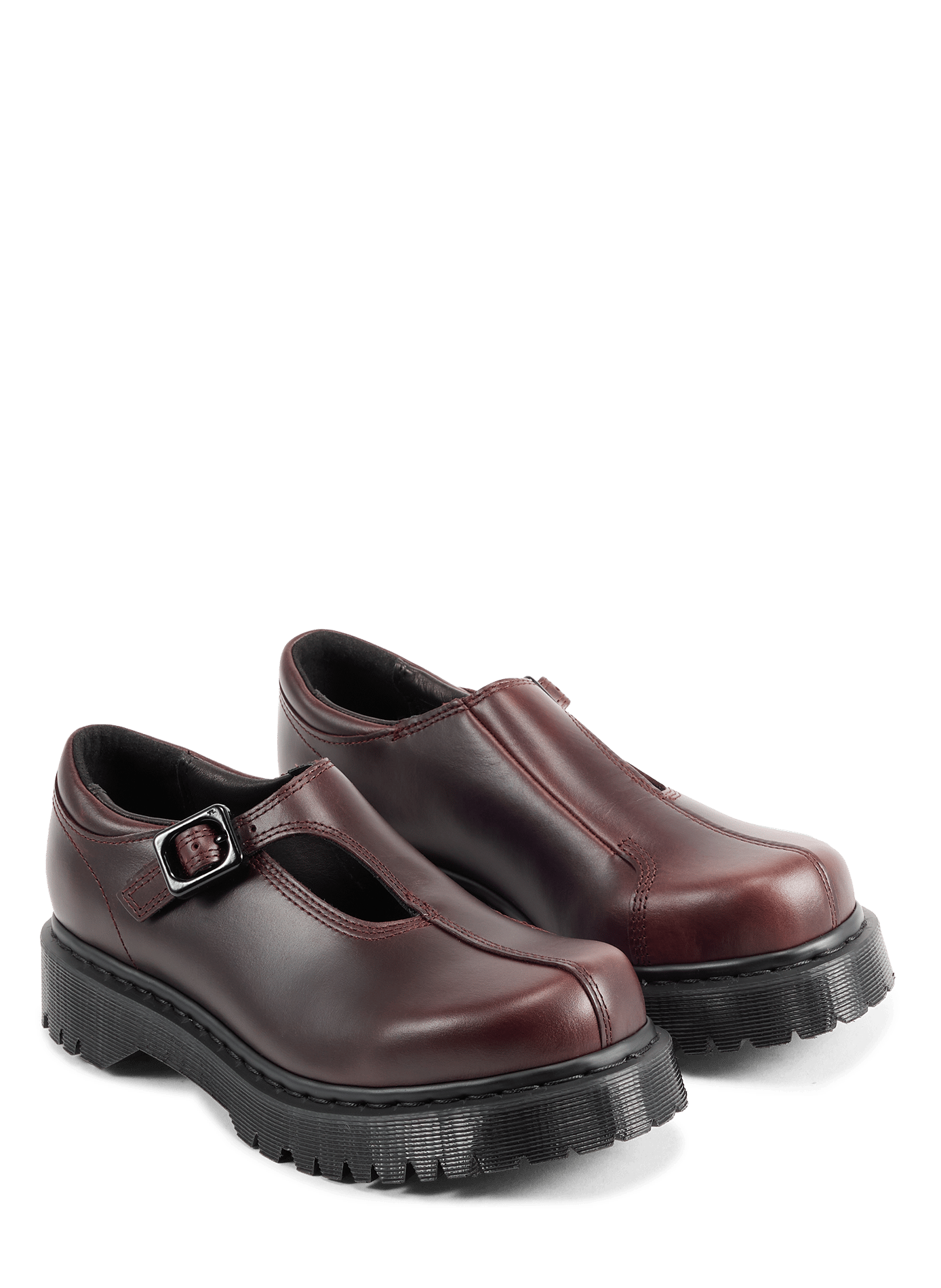 Babies Rejena MJ in leather DR. MARTENS Brown