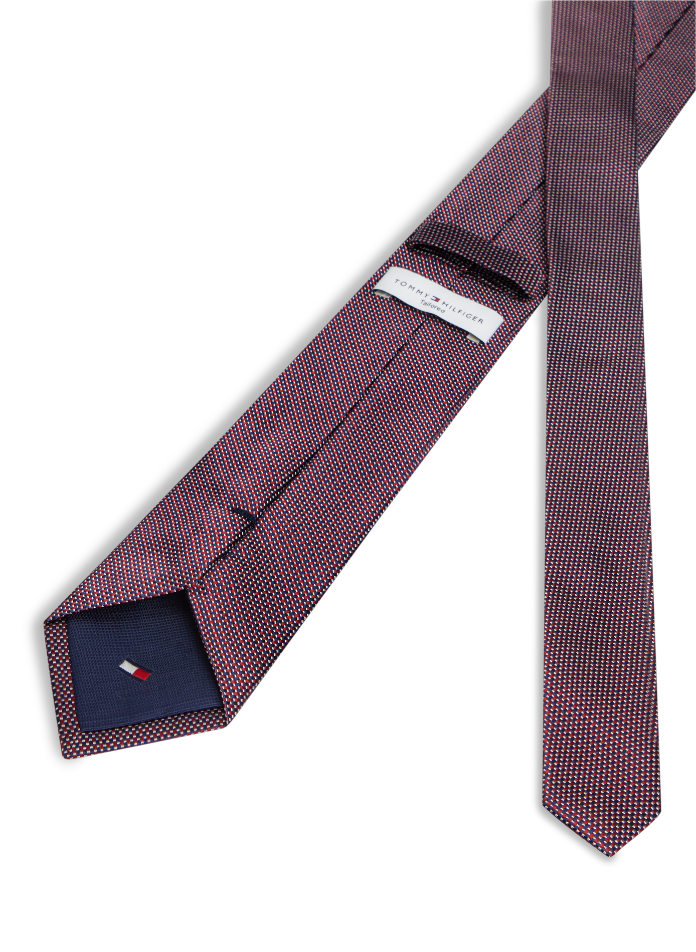 Zijden stropdas TOMMY HILFIGER Rood