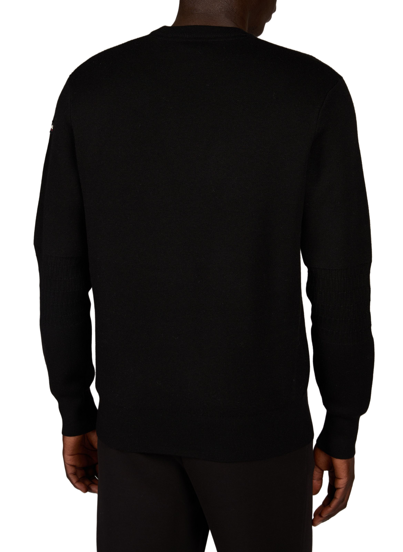 Straight round neck sweater SCHOTT Black