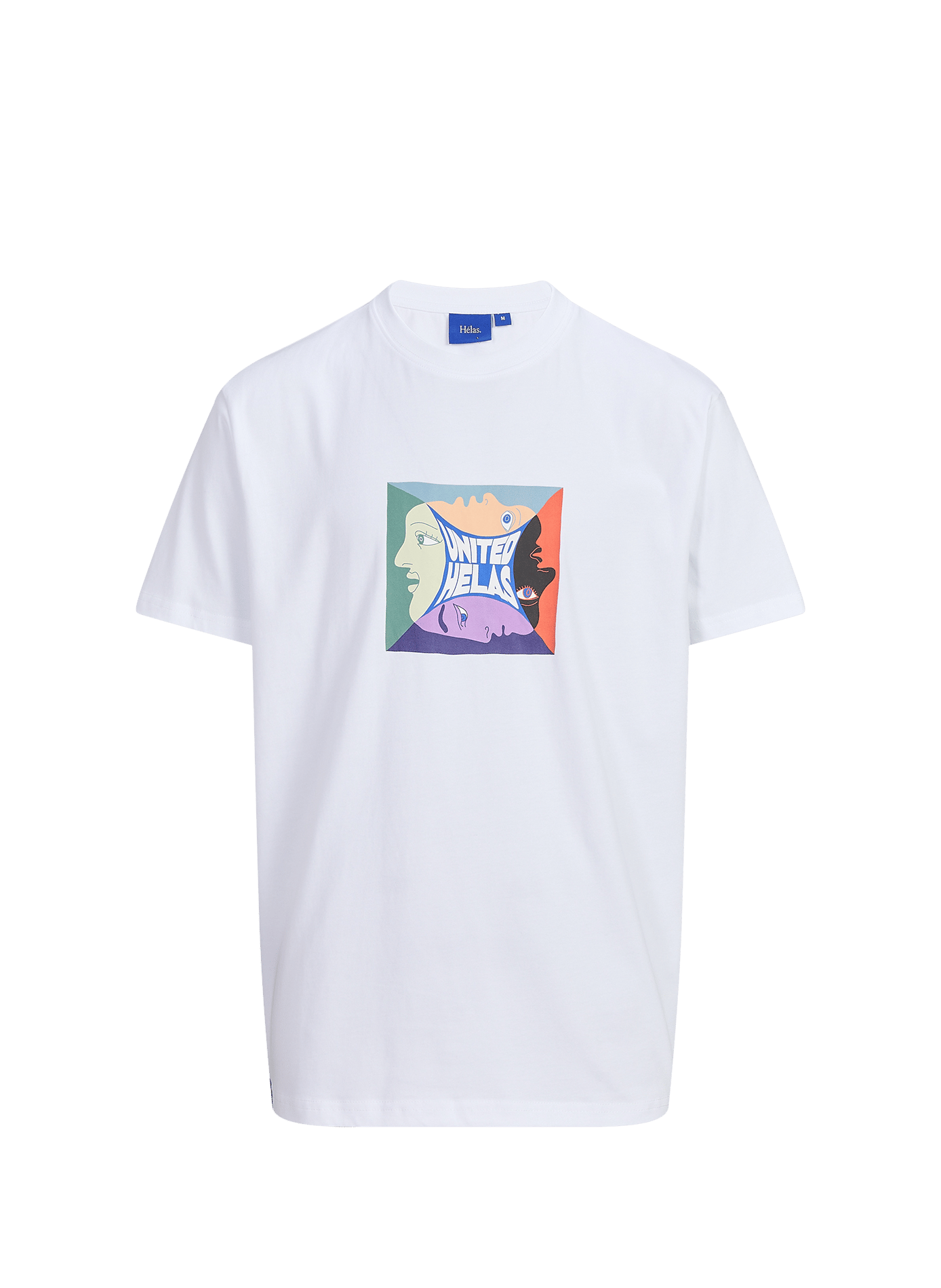 Straight T-shirt with embroidered logo  White