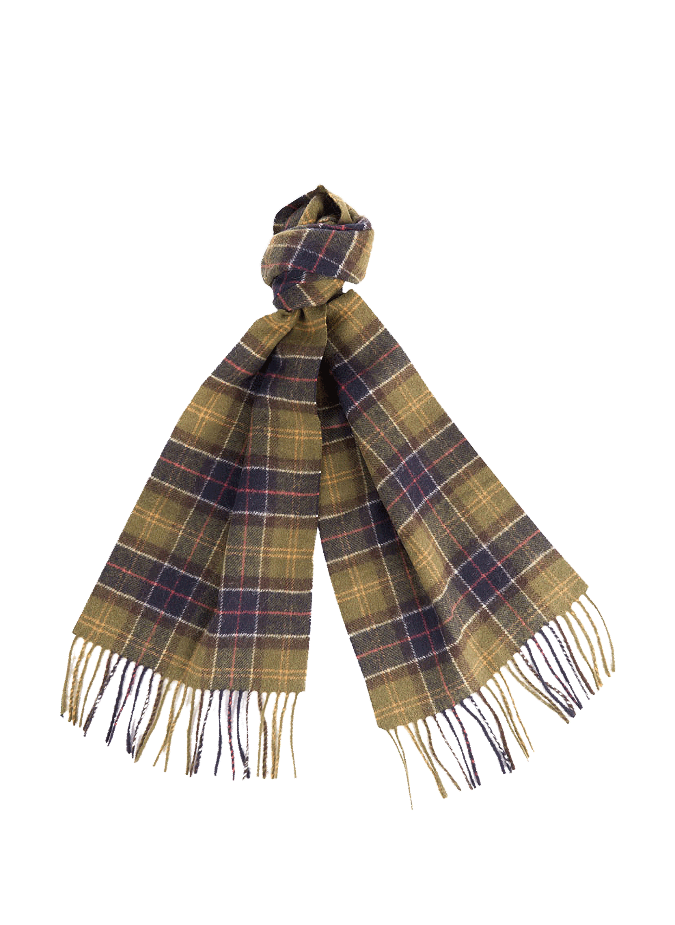 BARBOUR Écharpe Tartan en laine  Vert