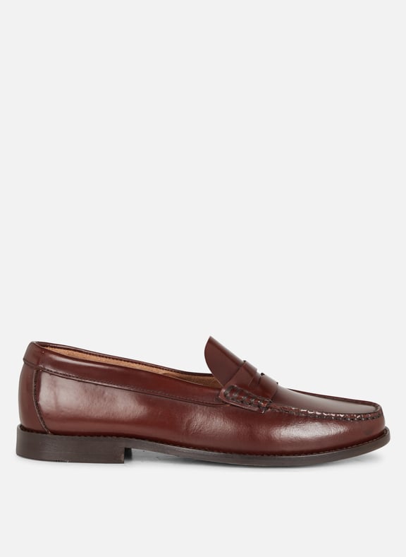 Mocassins en cuir glacé odelya Marron by JONAK JONAK Mocassins en cuir glacé odelya Marron