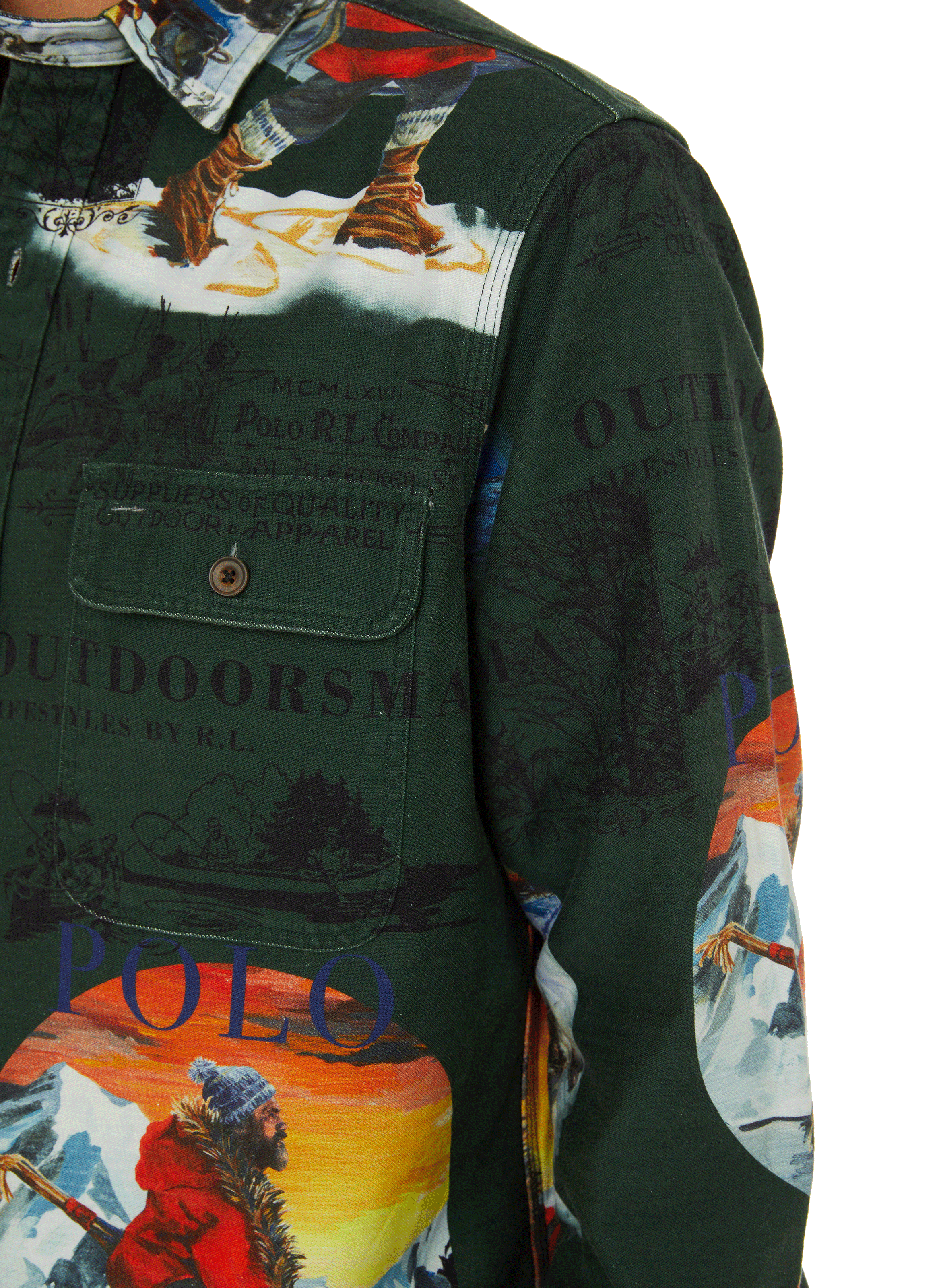 Chemise à imprimé en coton  POLO RALPH LAUREN Vert