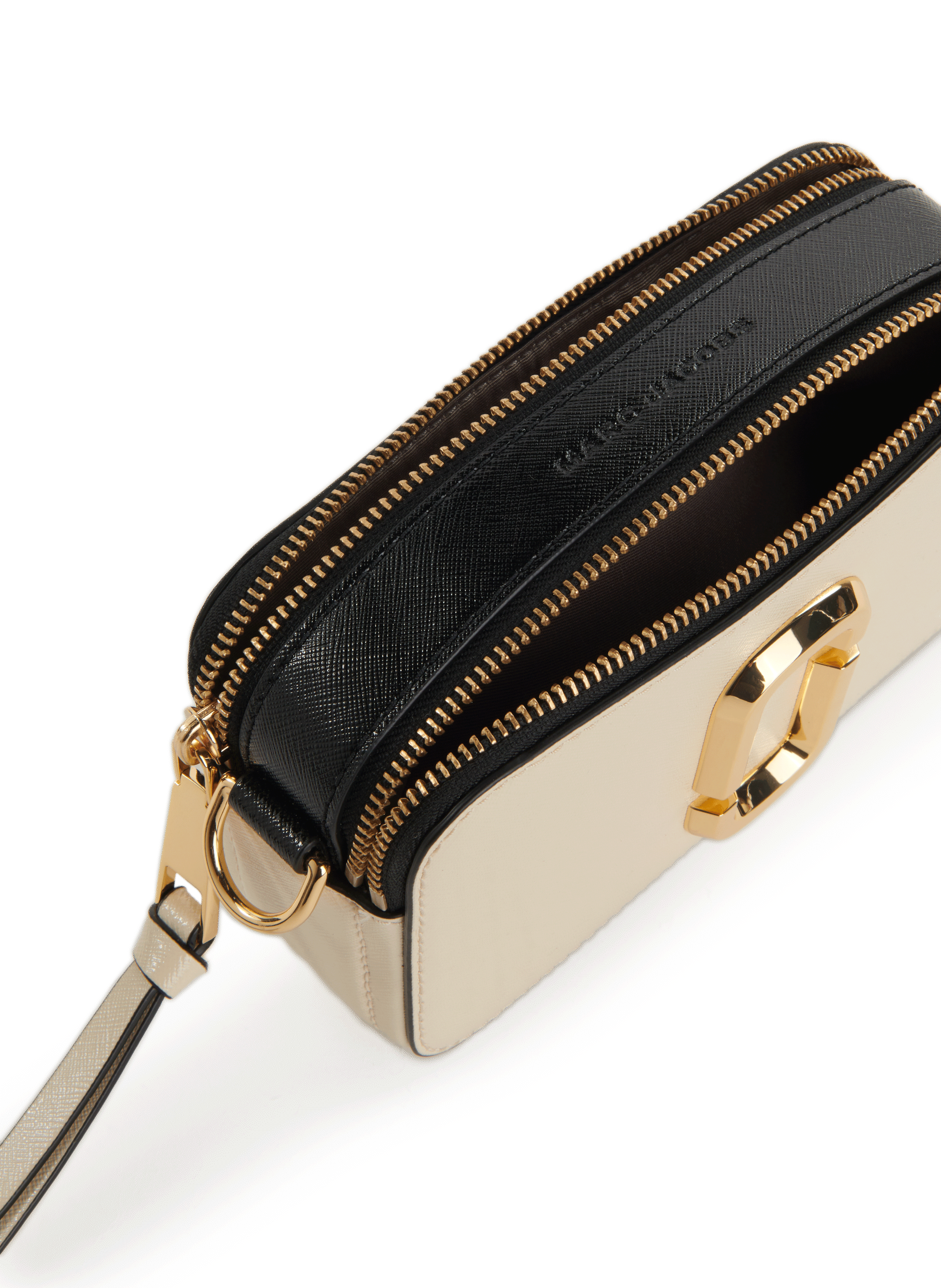Sac The Snapshot en cuir MARC JACOBS Beige