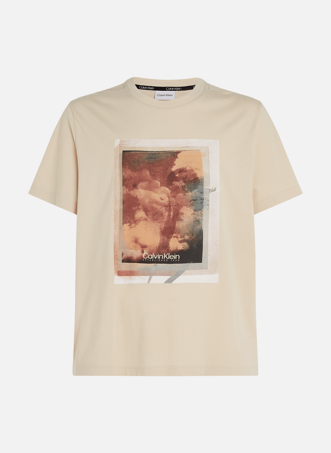 CALVIN KLEIN printed cotton T-shirt