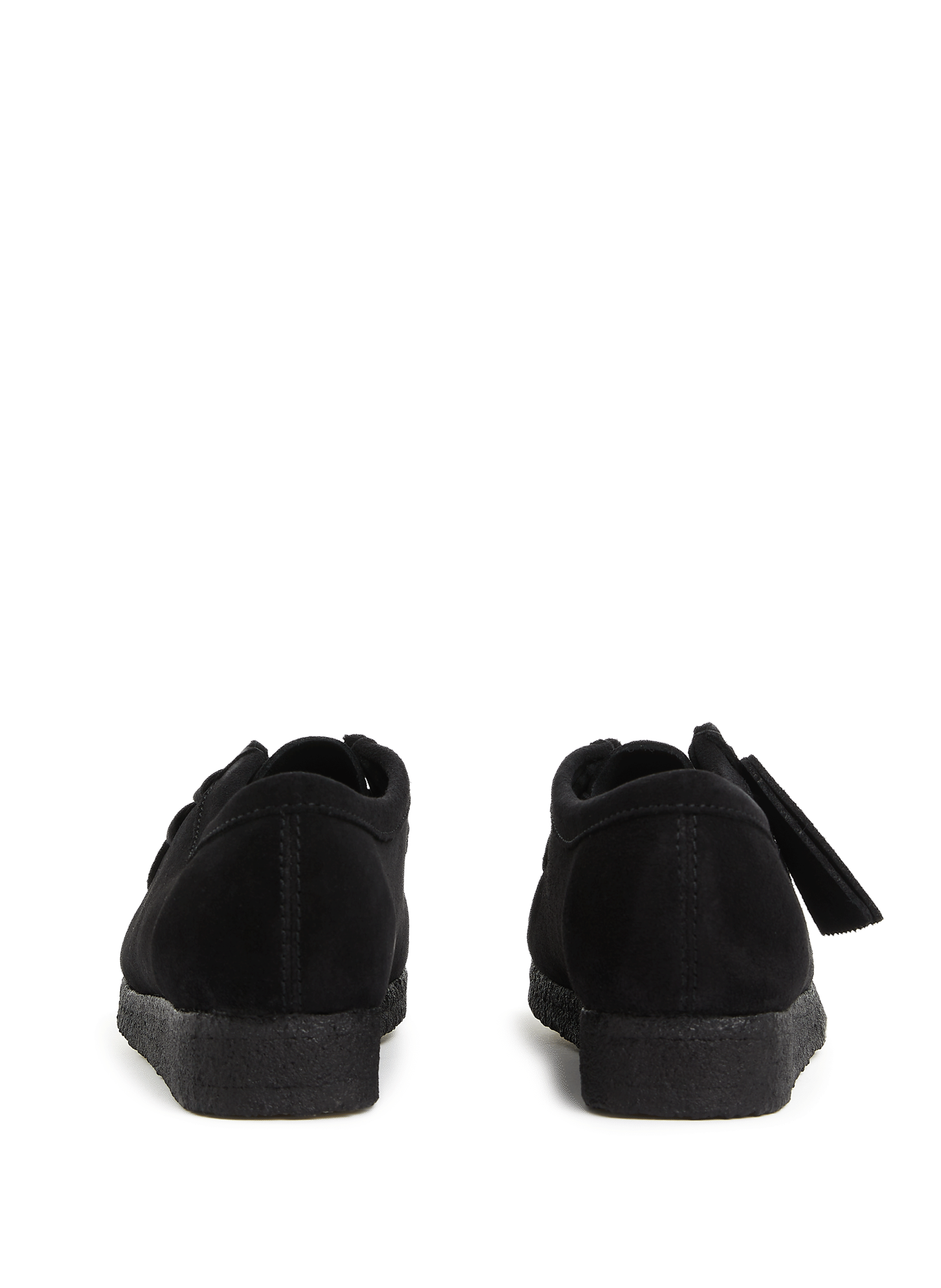 Wallabee flat suede shoes CLARKS Black