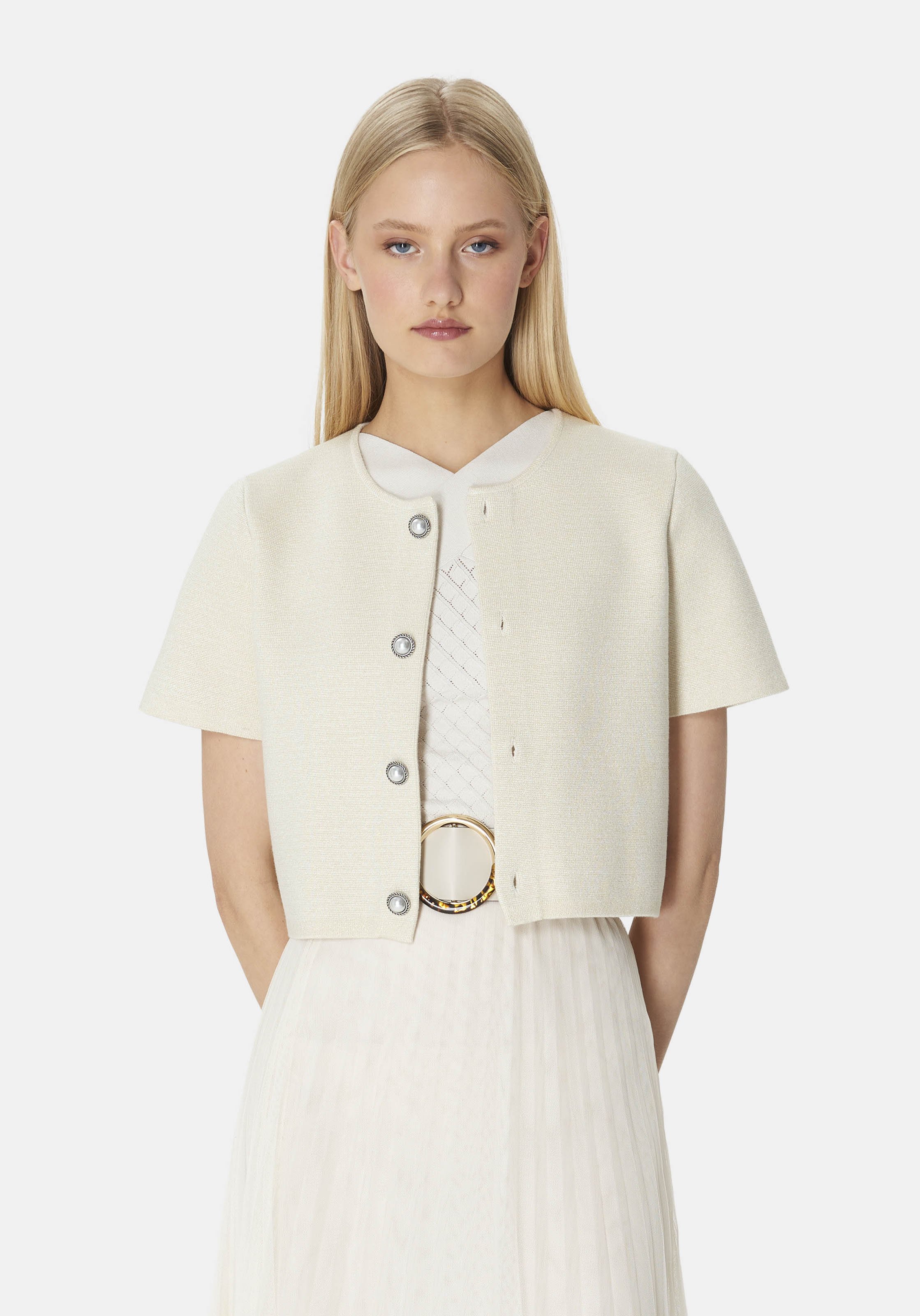 Gilet glitter TARA JARMON Doré