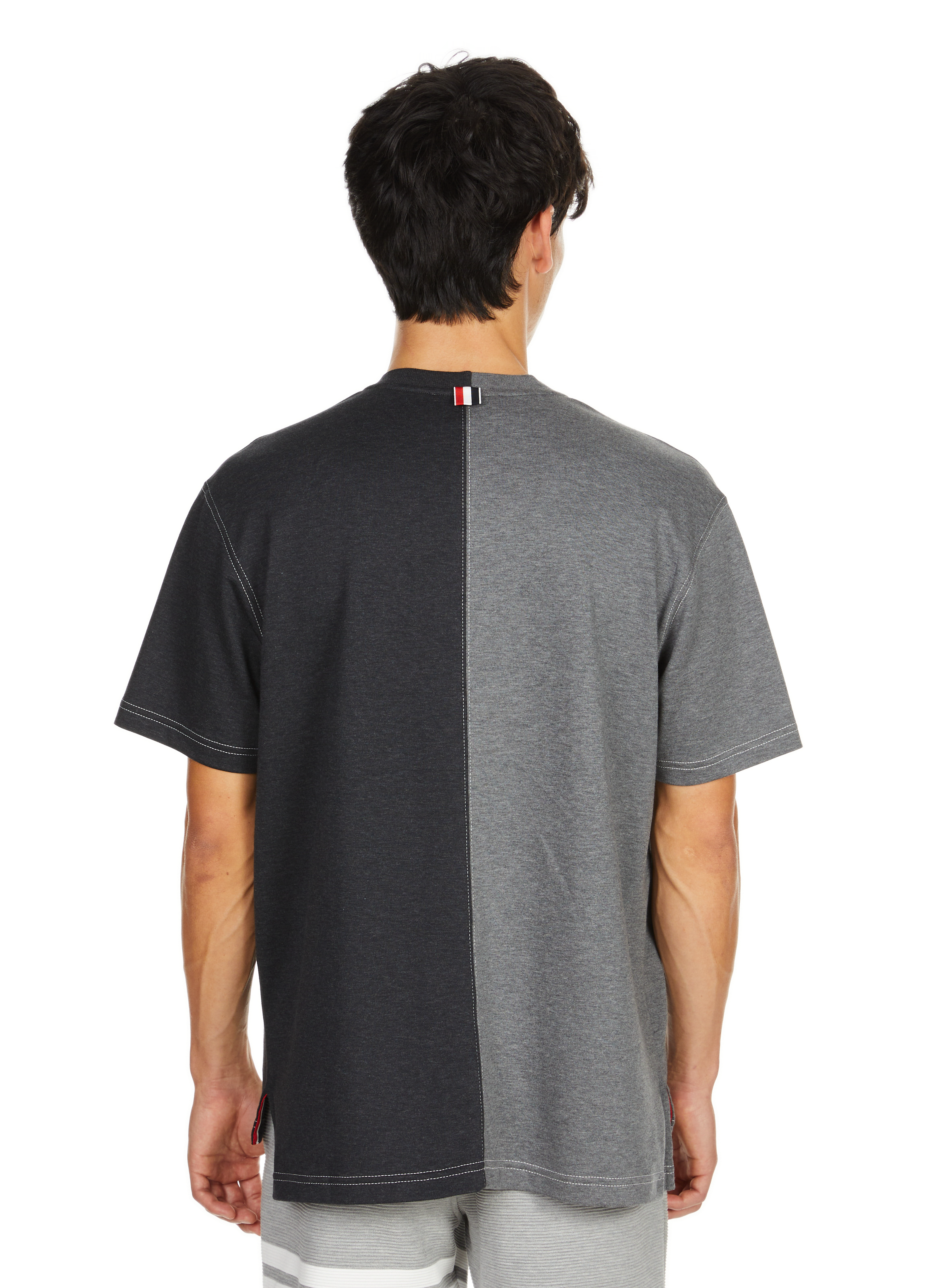 T-shirt en coton  THOM BROWNE Bleu