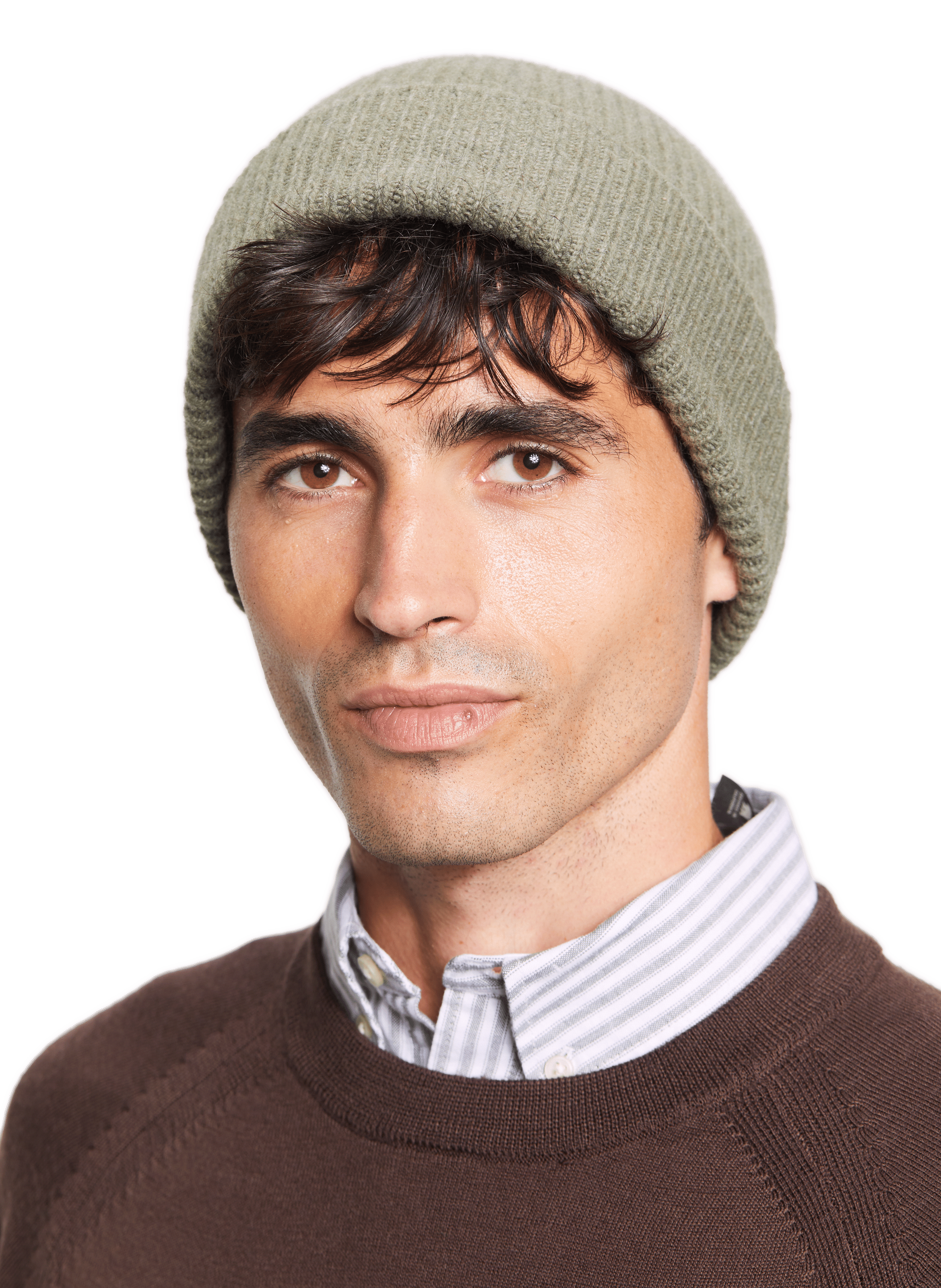 Beanie en laine et angora MACKIE Vert