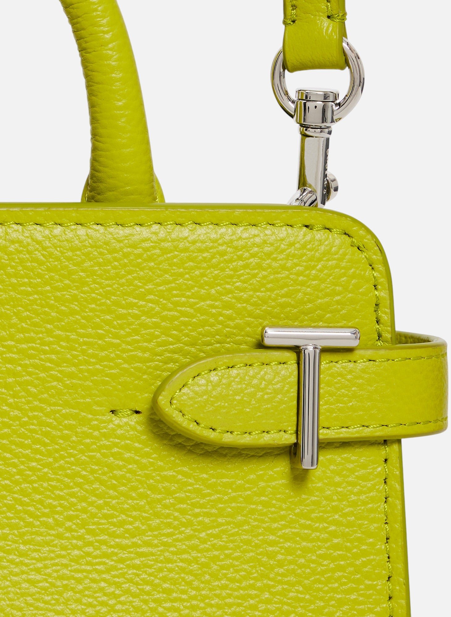 Mini sac à main emilie en cuir grainé LE TANNEUR Vert