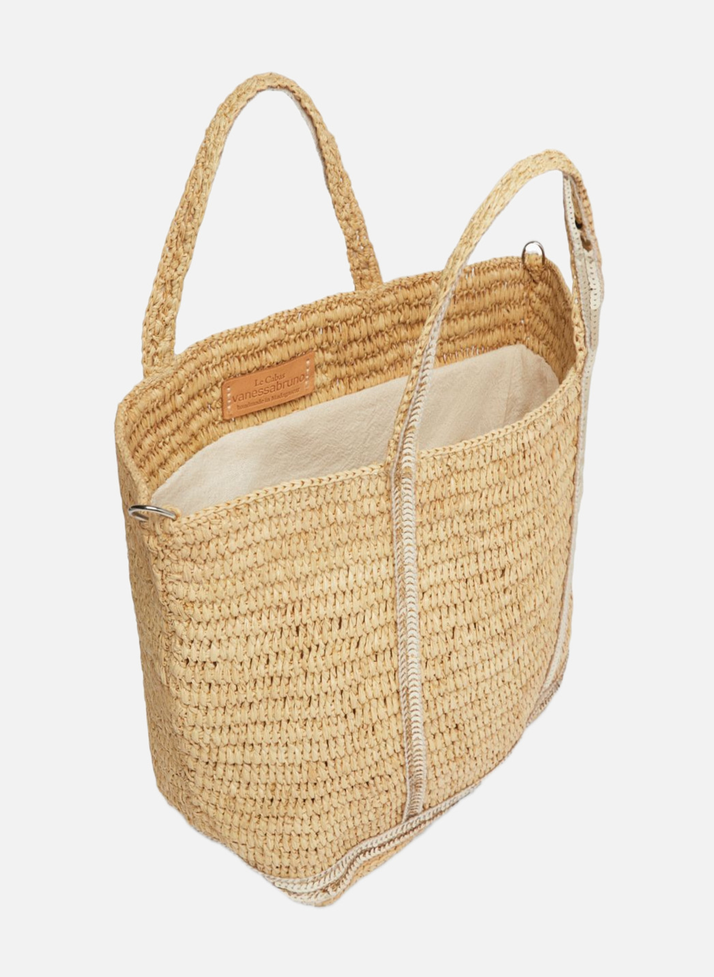 Cabas S En Raphia et Sequins Or VANESSA BRUNO Doré