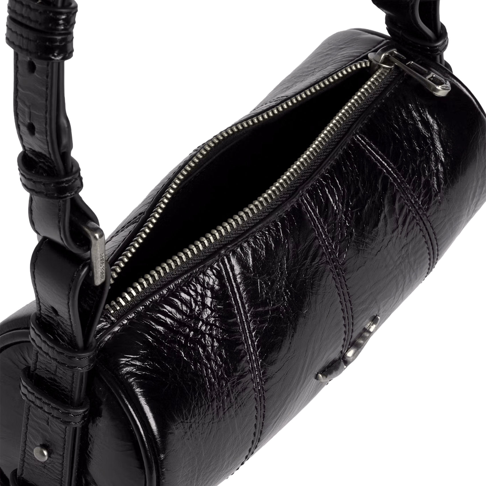 Sac porté épaule en cuir le roudoudou ZADIG&VOLTAIRE Noir