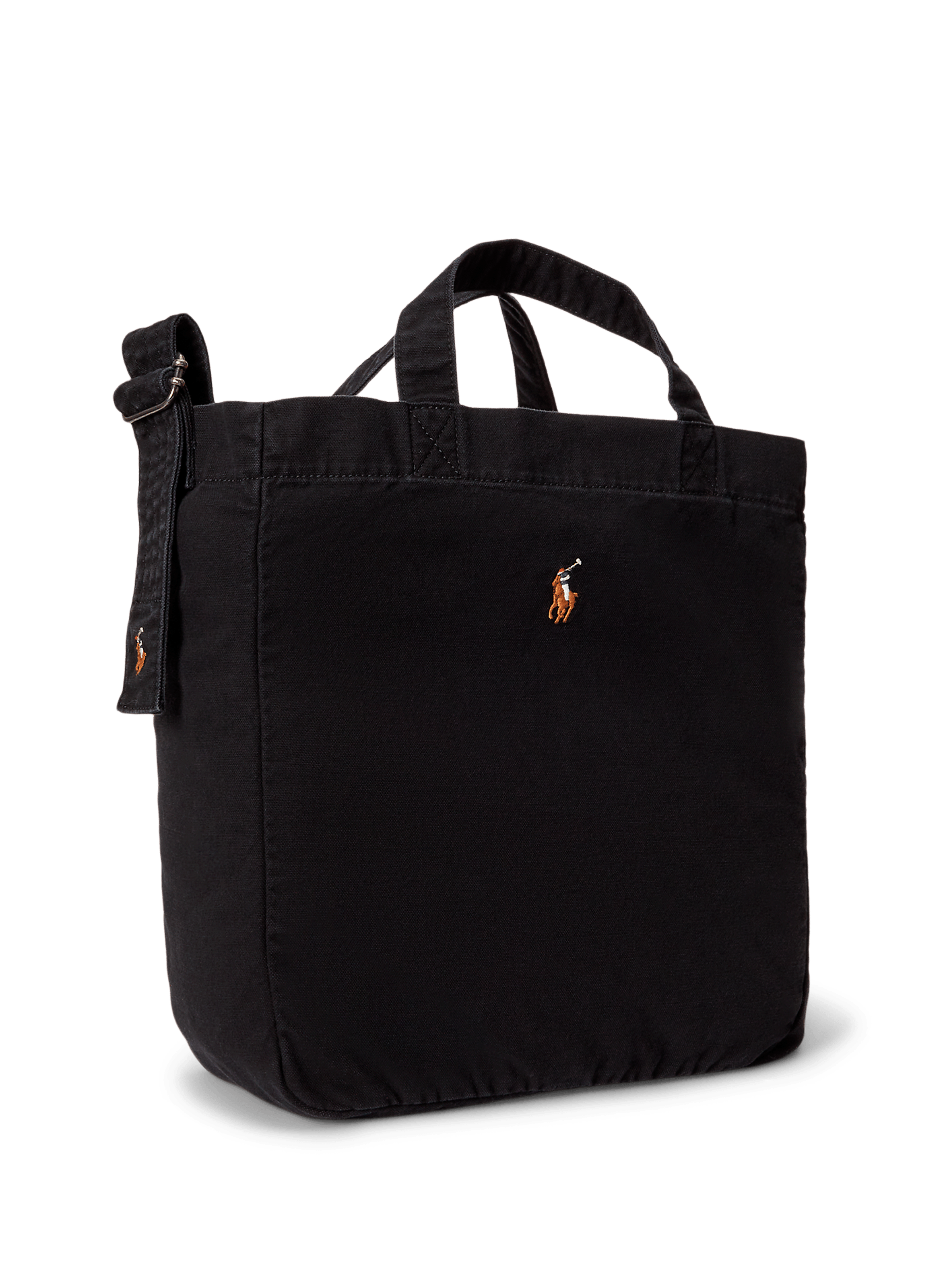 Sac fourre-tout en coton POLO RALPH LAUREN Noir