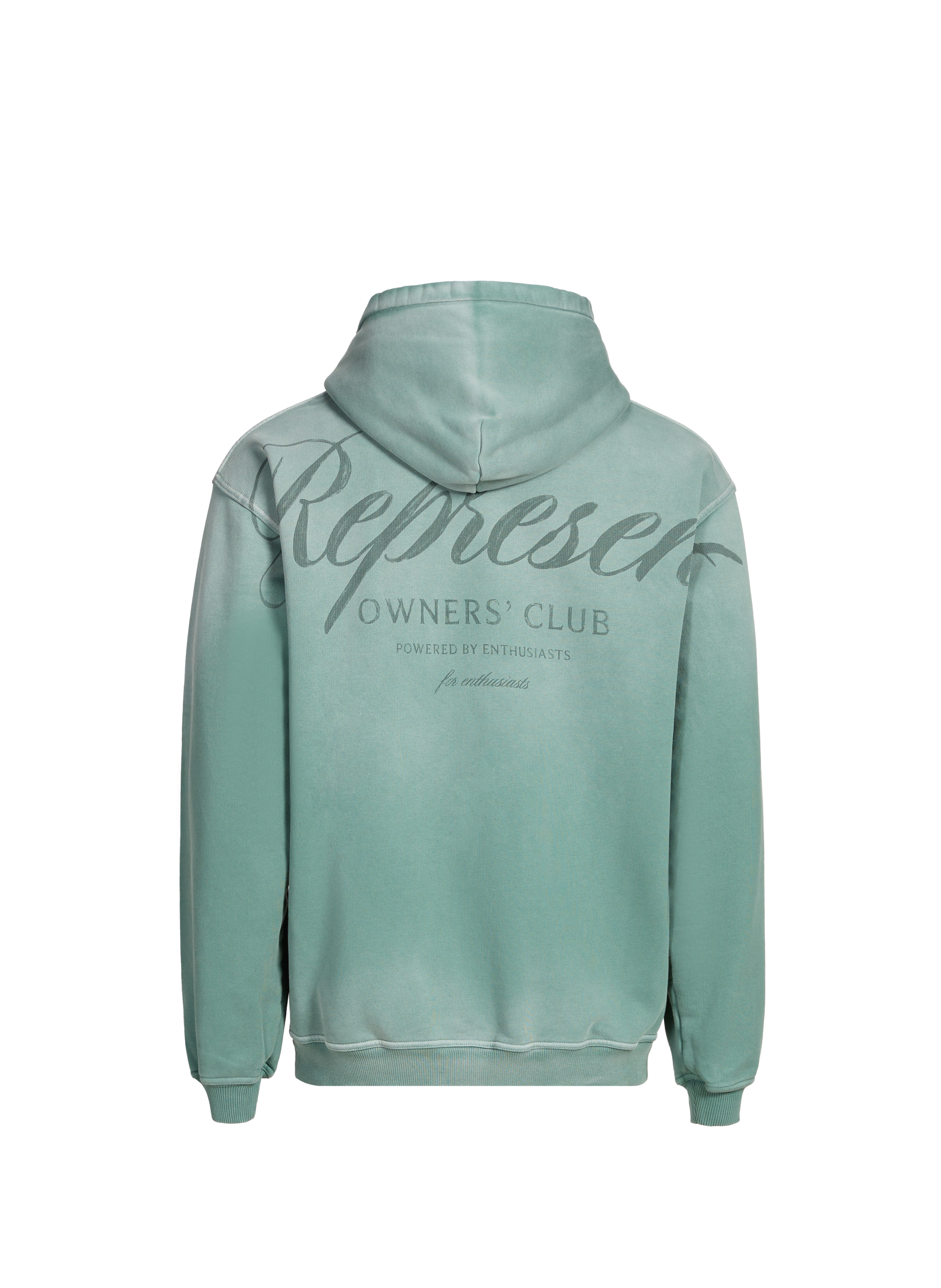 Sweatshirt à capuche en coton REPRESENT Vert