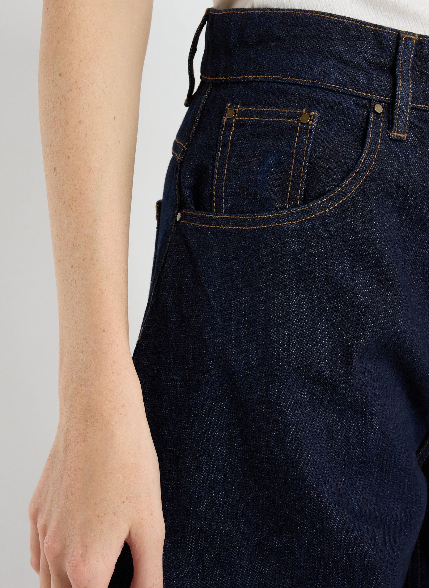 Jean oversize en coton A.W.A.K.E. MODE Bleu