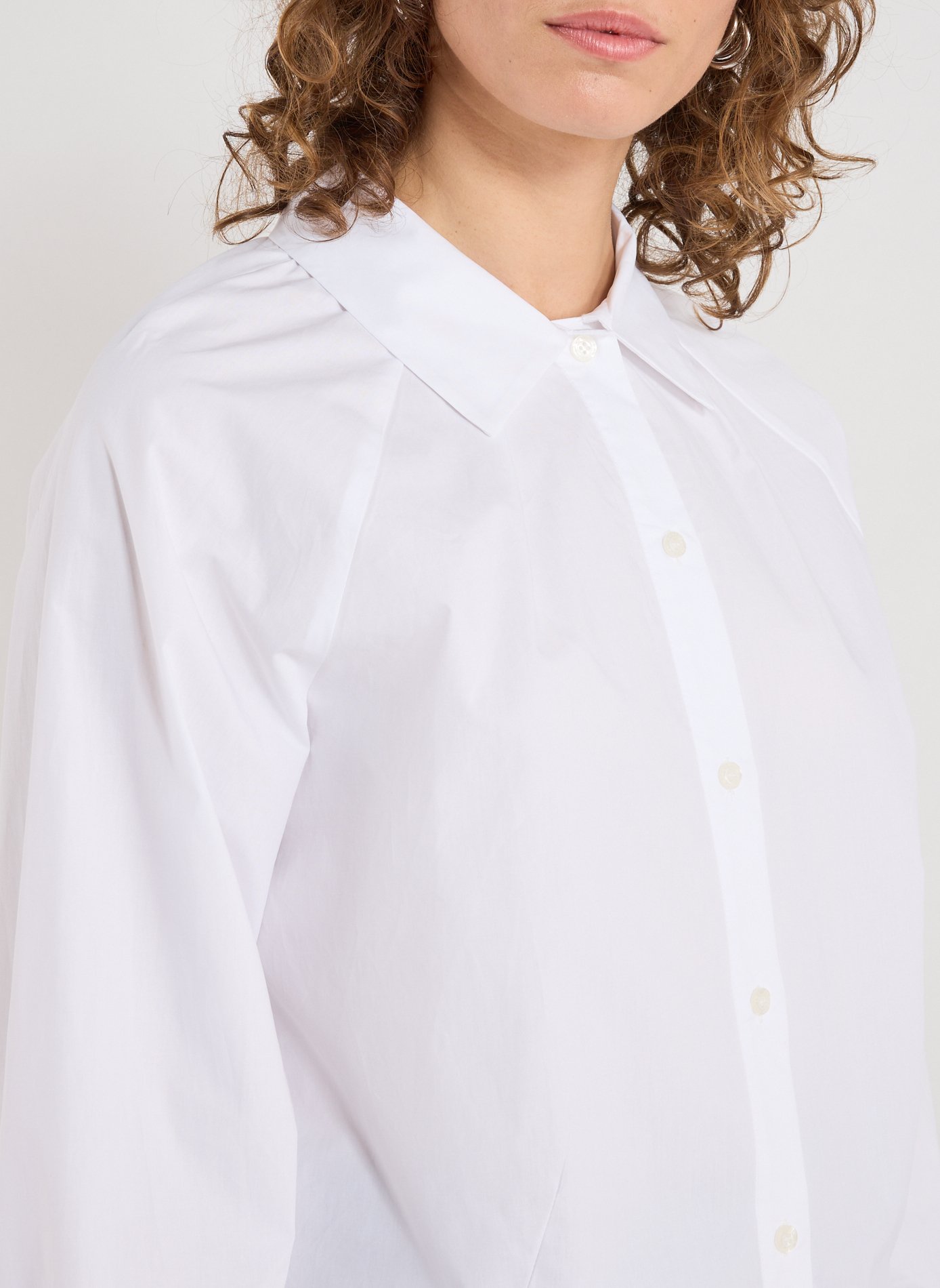 Chemise col classique en coton SAMSOE SAMSOE Blanc