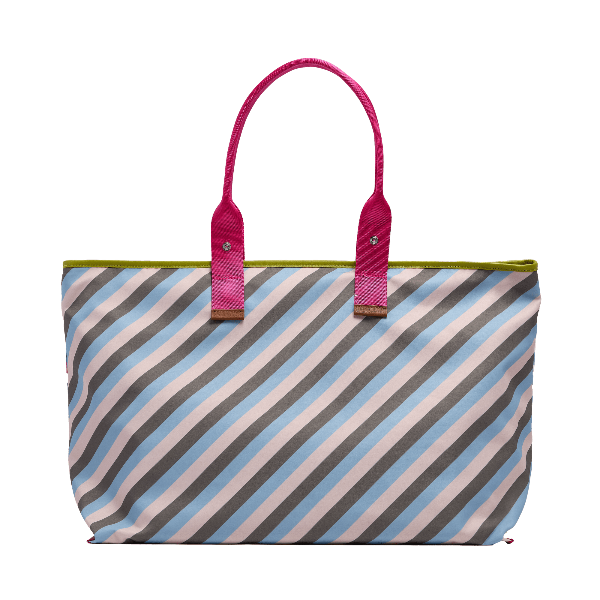 Sac cabas zippé l mistral rollable de lancel en nylon LANCEL Rose